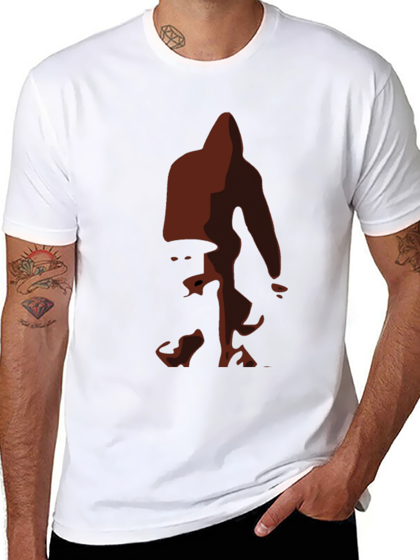 Bigfoot Silhouette Tee - Black Graphic T-Shirt