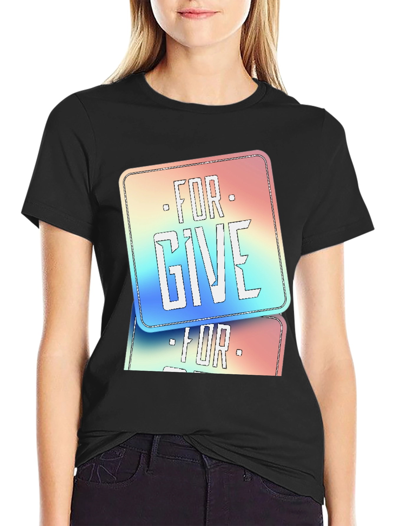 Forgive Graphic Print T-Shirt
