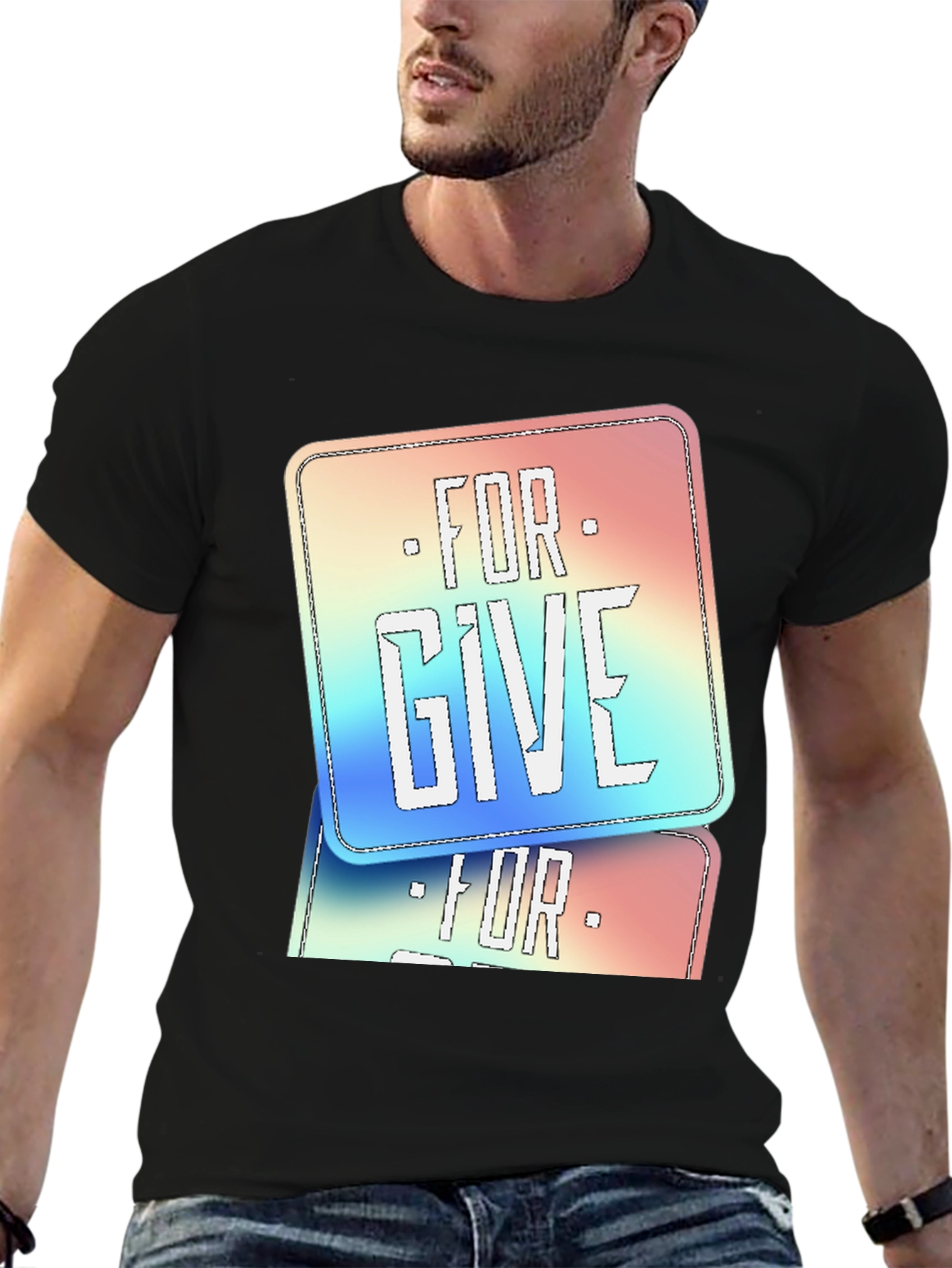 Forgive Graphic Print T-Shirt