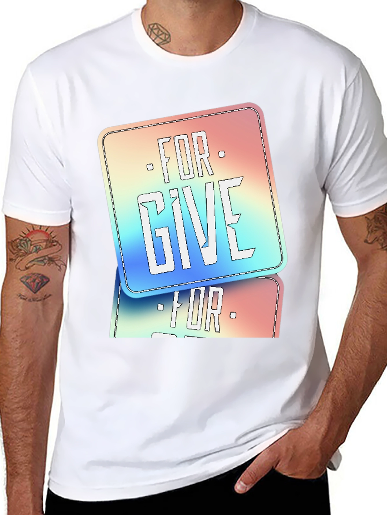 Forgive Graphic Print T-Shirt