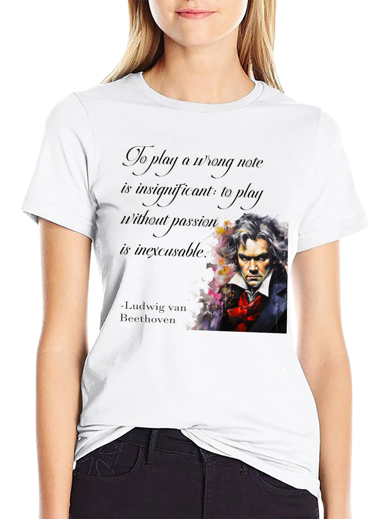 Beethoven Passion Quote Graphic Tee