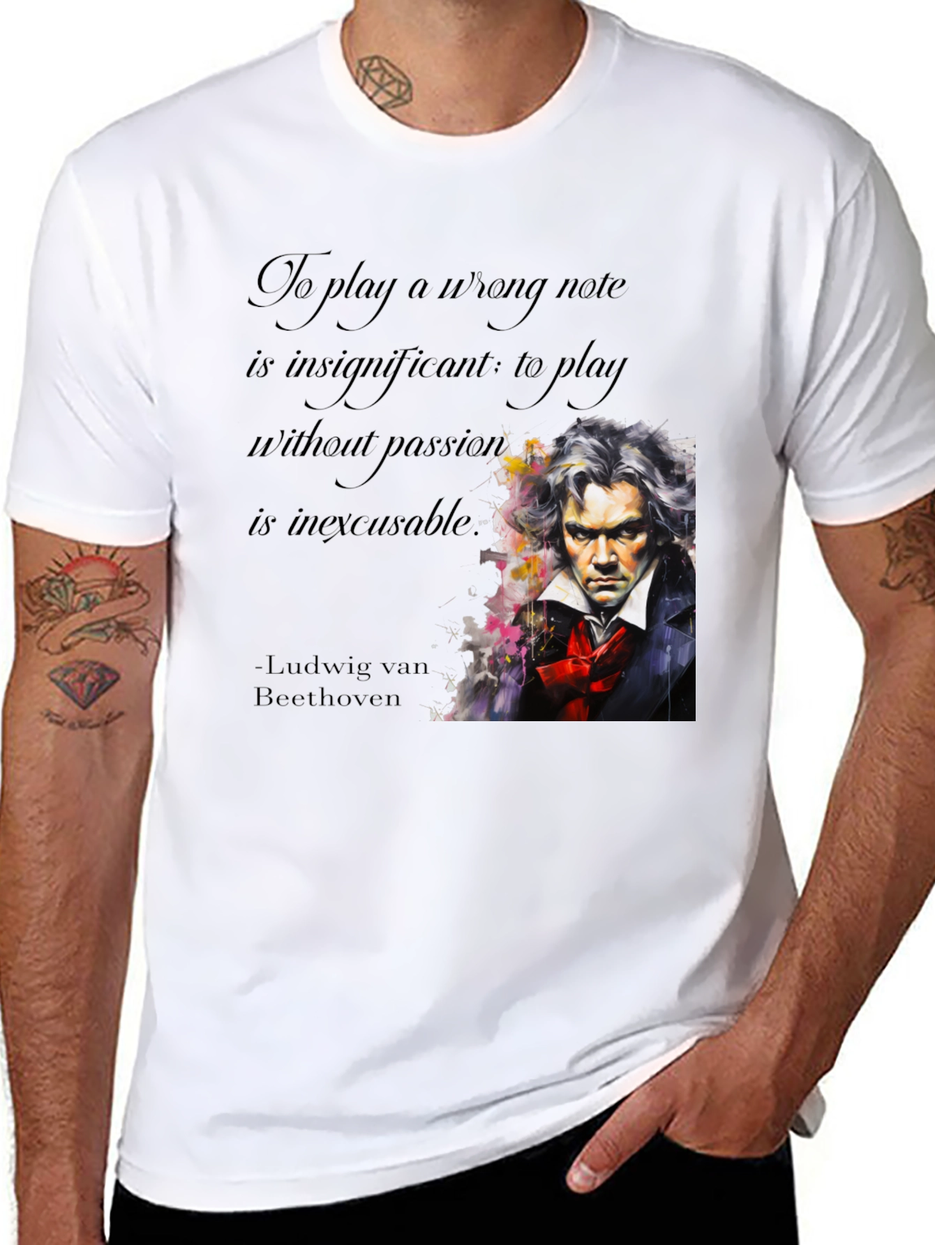 Beethoven Passion Quote Graphic Tee