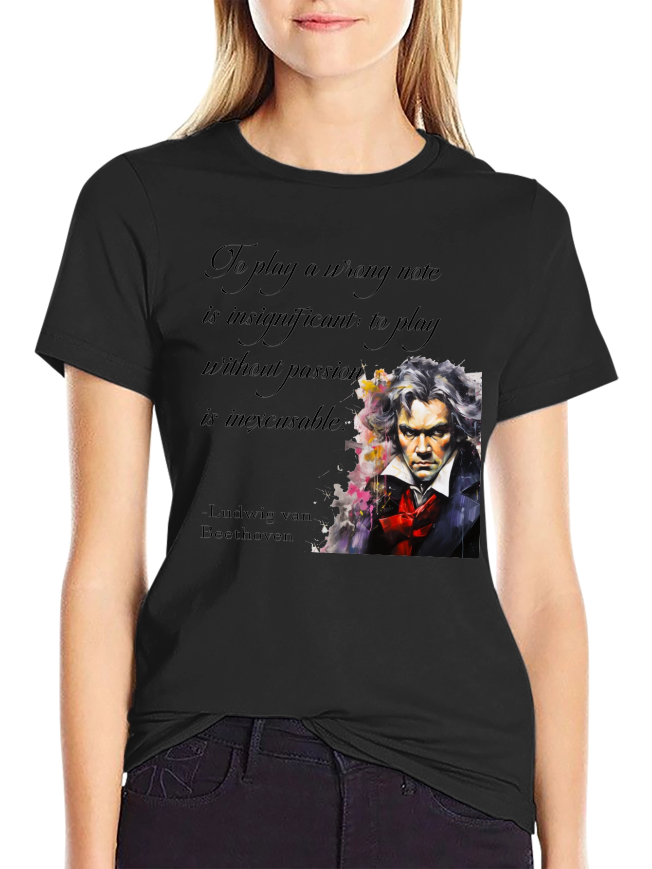 Beethoven Passion Quote Graphic Tee