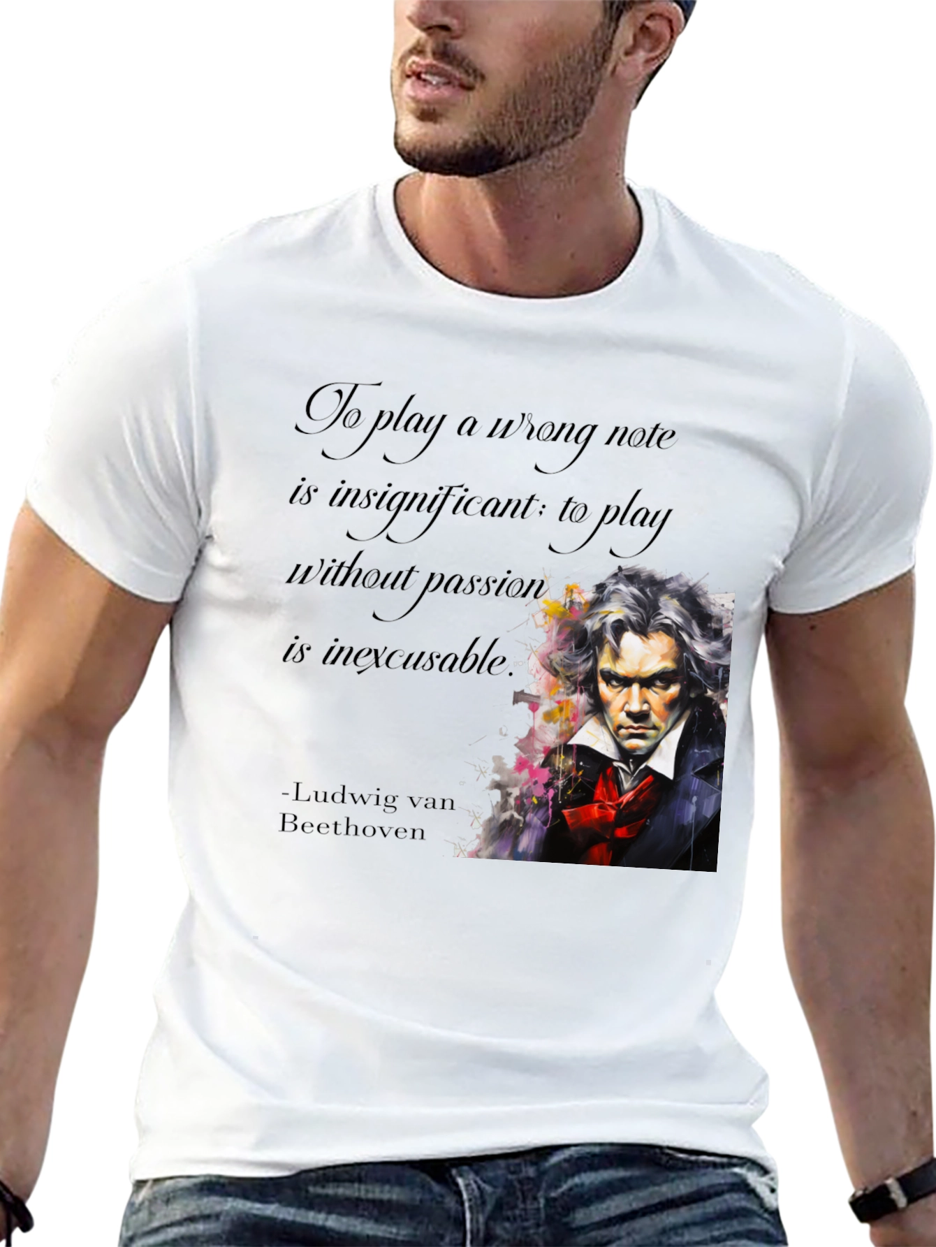Beethoven Passion Quote Graphic Tee