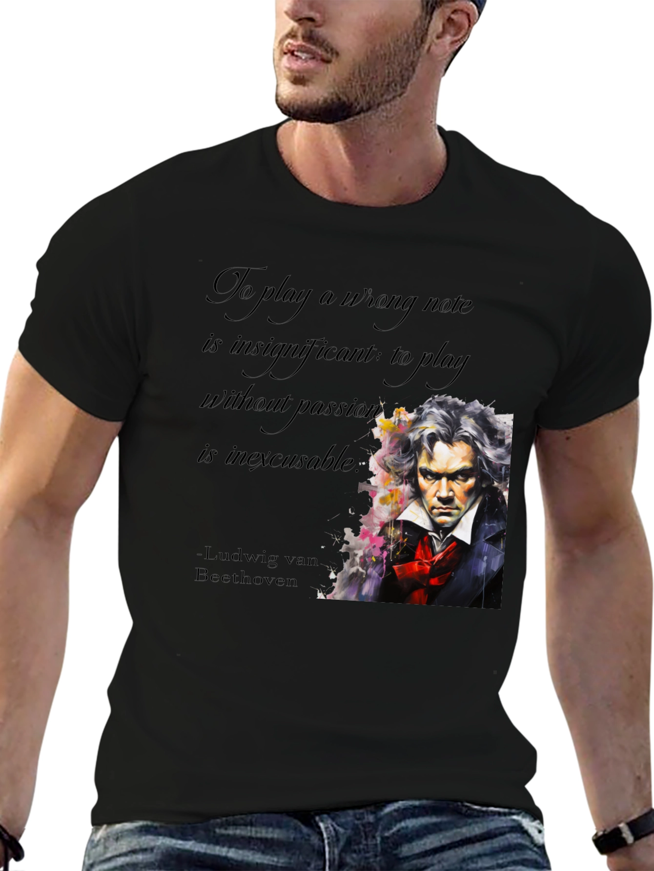 Beethoven Passion Quote Graphic Tee