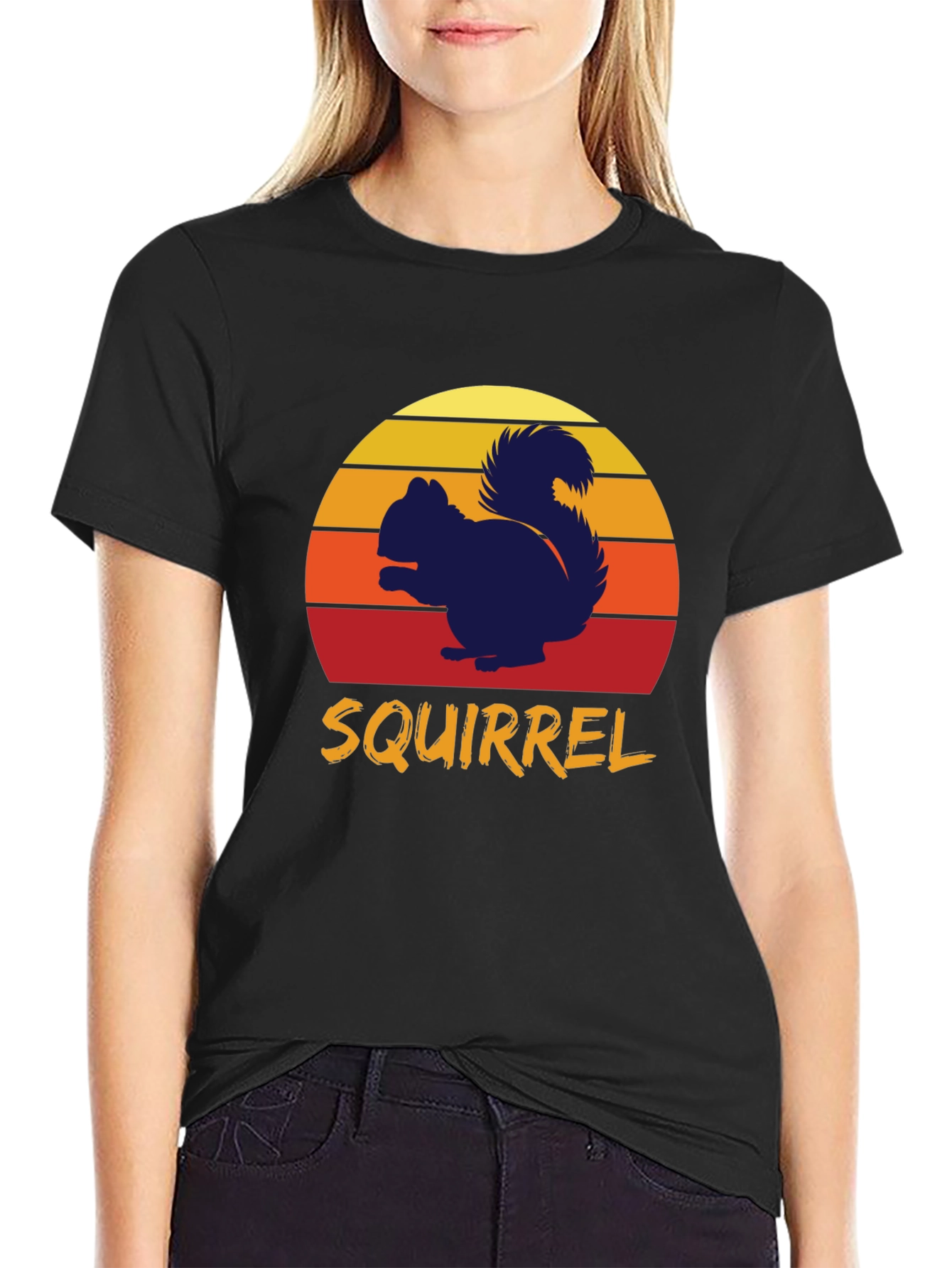 Retro Squirrel T-Shirt - Nature Lover Tee
