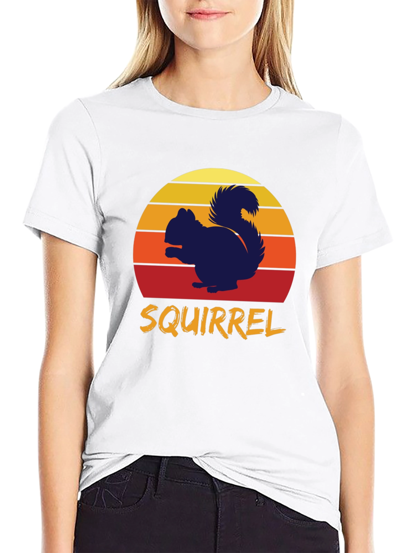 Retro Squirrel T-Shirt - Nature Lover Tee