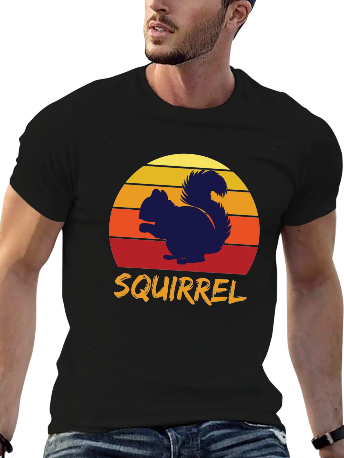 Retro Squirrel T-Shirt - Nature Lover Tee
