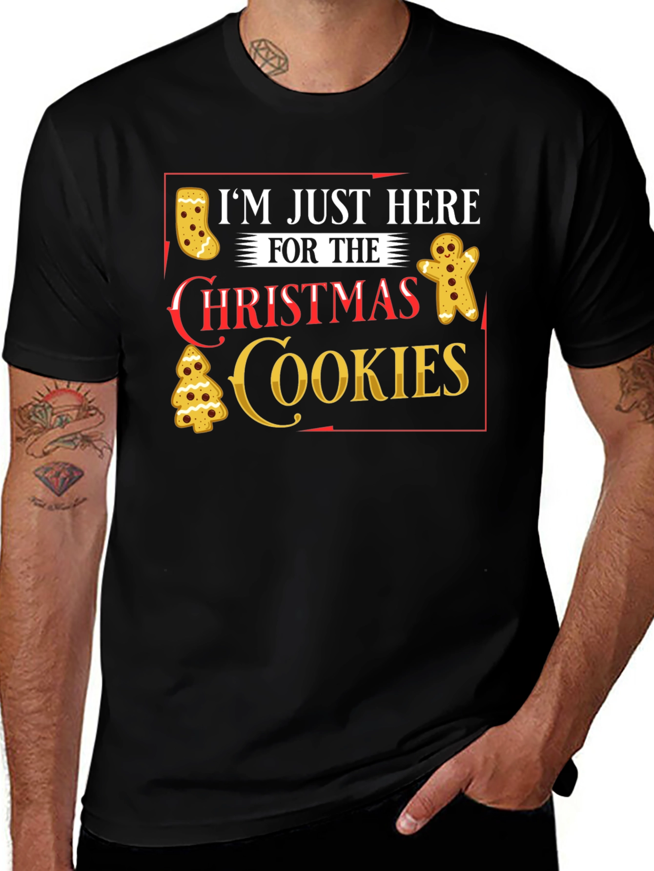 Im Just Here for Christmas Cookies T-Shirt