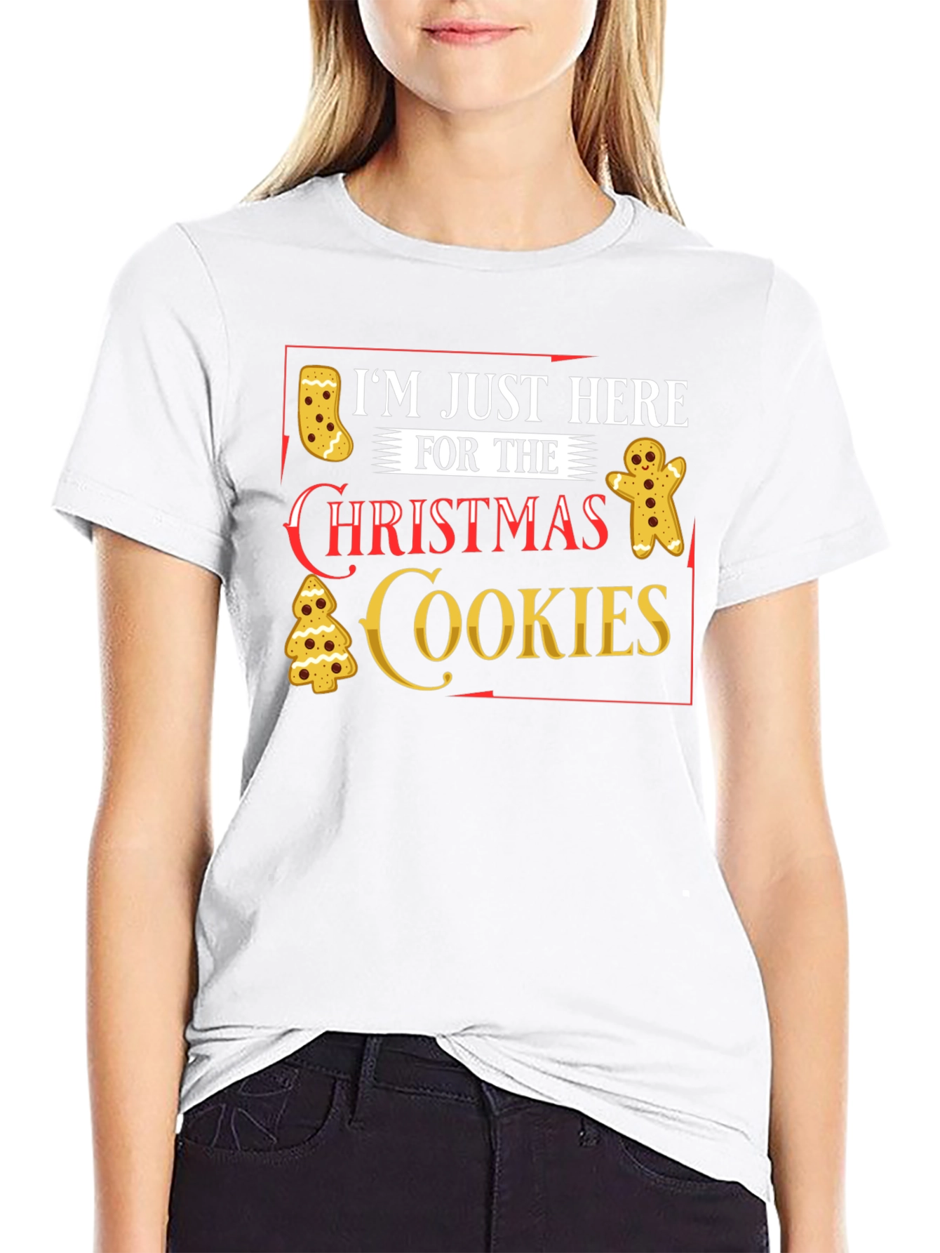 Im Just Here for Christmas Cookies T-Shirt