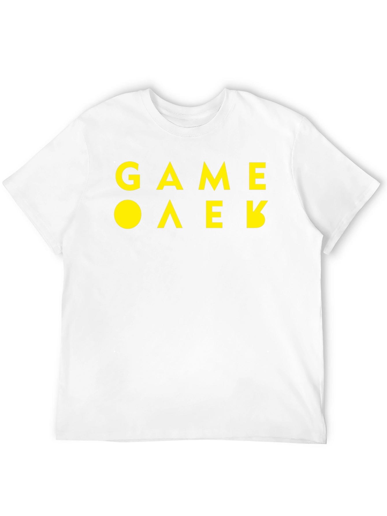 Game Over Black Cotton Graphic Tee