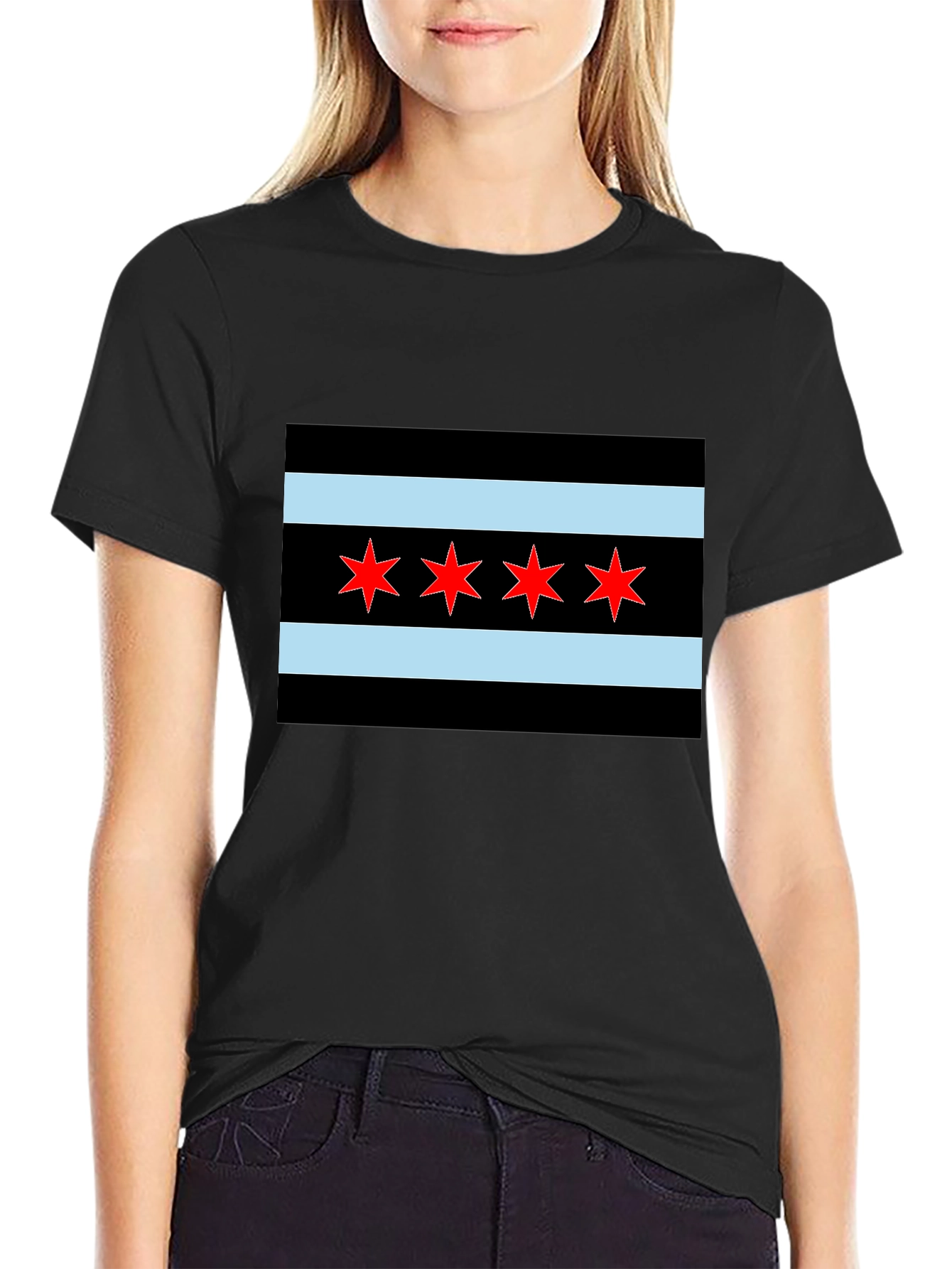 Chicago Flag Graphic T-Shirt