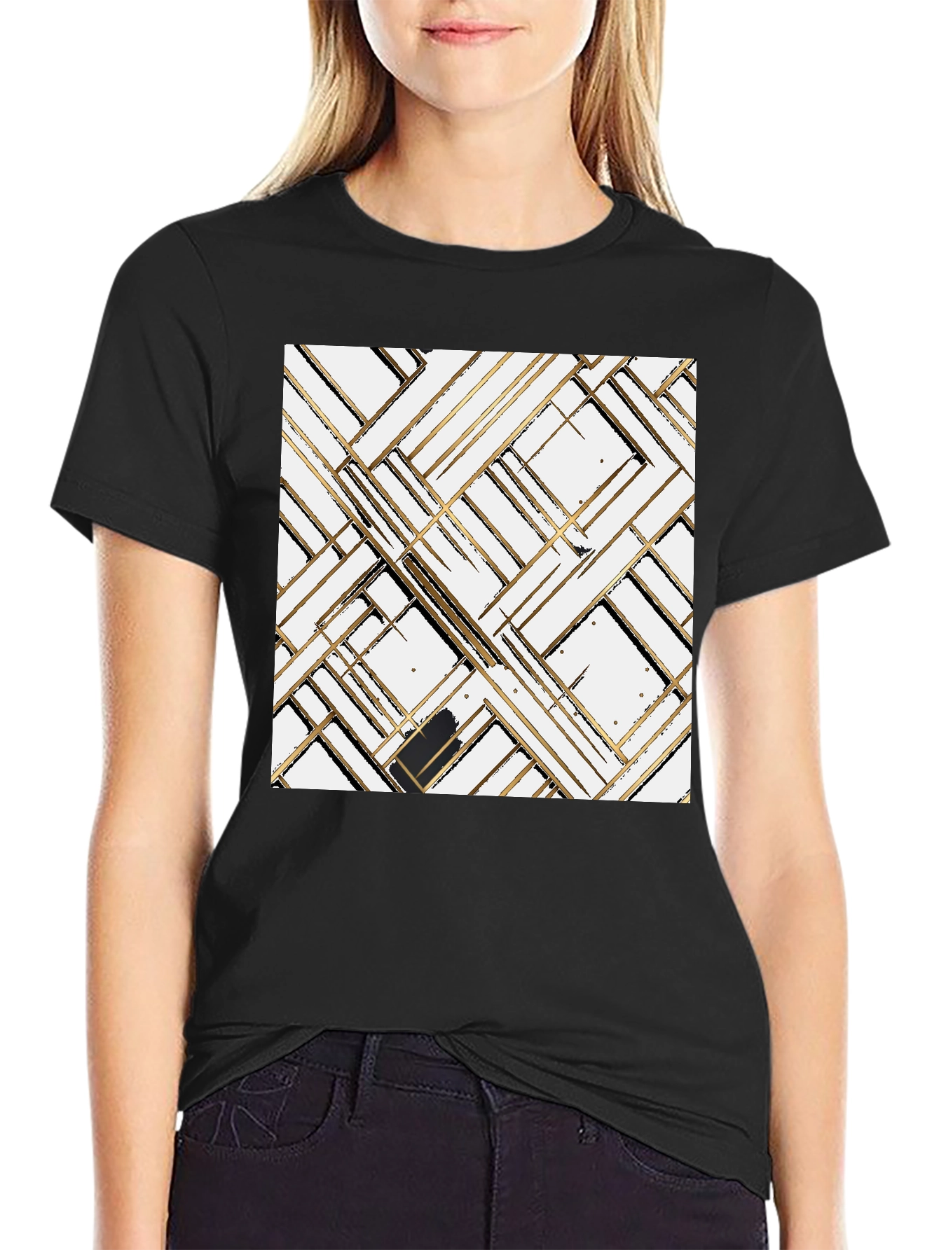 Abstract Geometric T-Shirt - Modern Art Tee