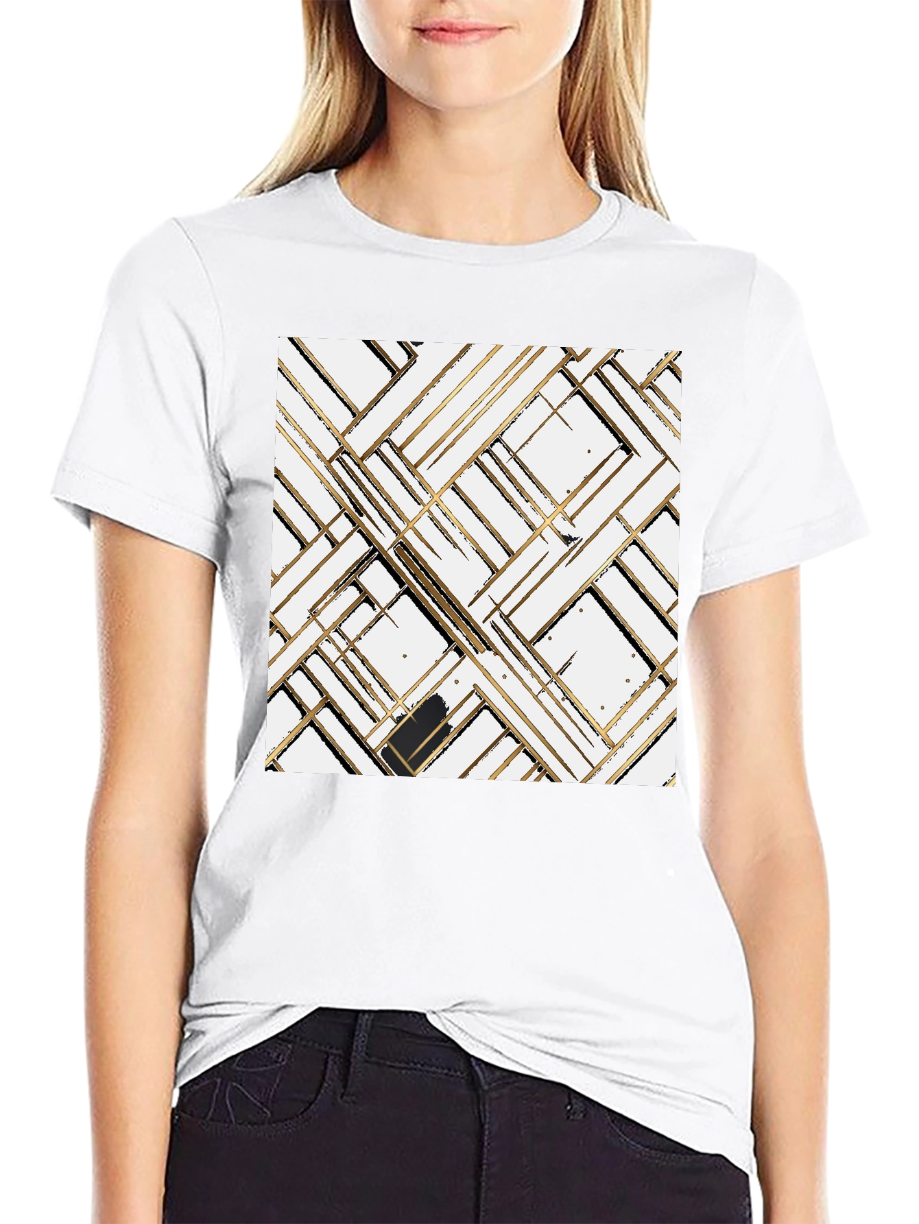 Abstract Geometric T-Shirt - Modern Art Tee