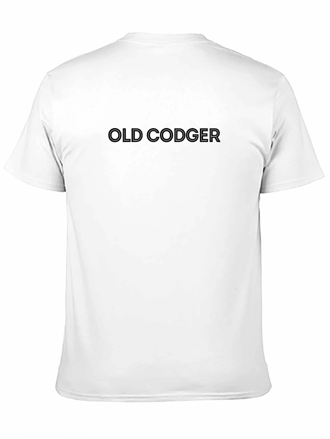 Mens Black Old Codger Crewneck T-Shirt