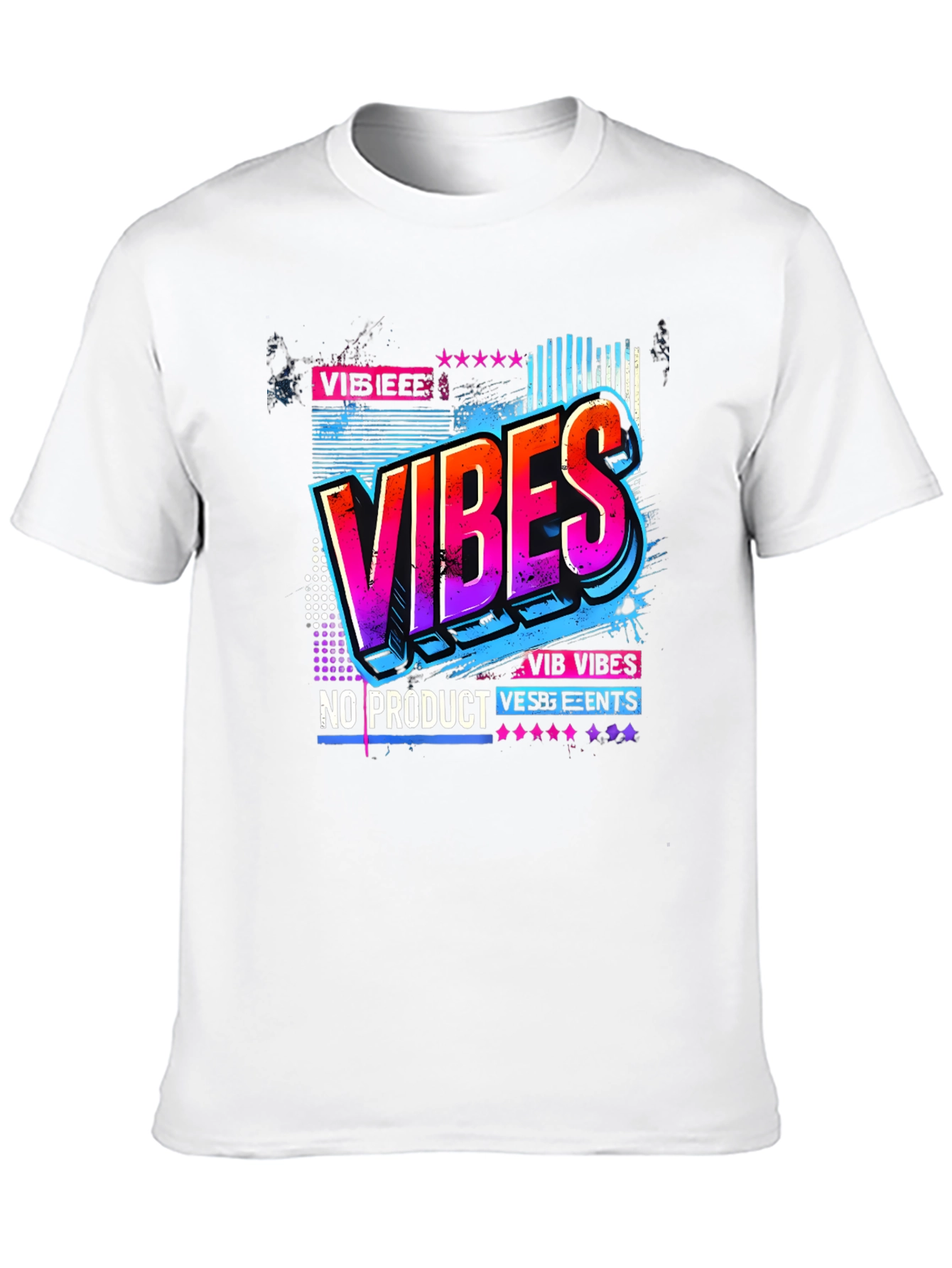 Vibes Graphic Tee - Retro Design