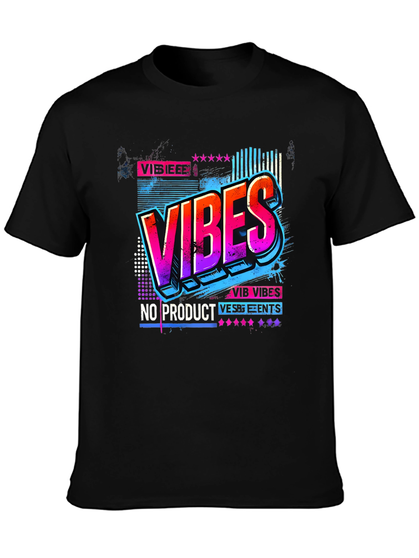 Vibes Graphic Tee - Retro Design