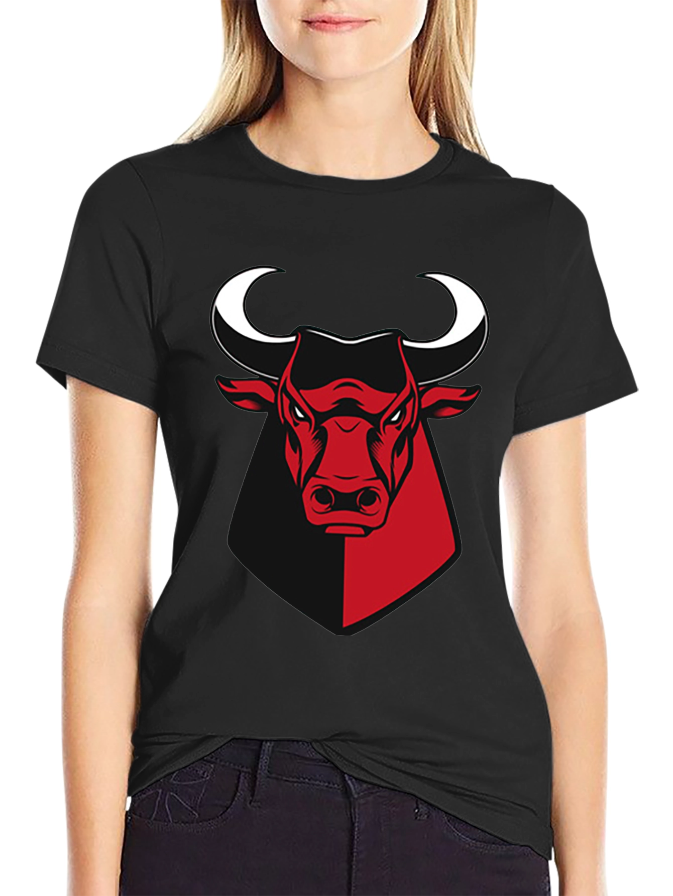 Chicago Bulls Graphic T-Shirt - Red & Black