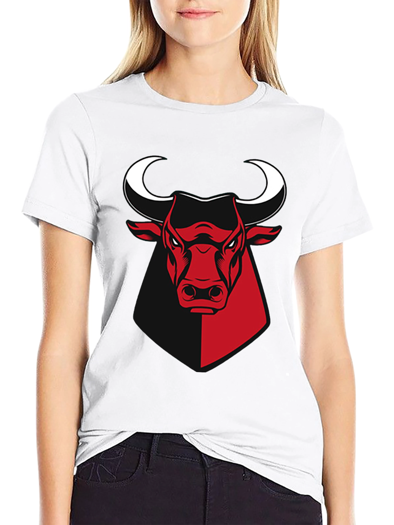 Chicago Bulls Graphic T-Shirt - Red & Black