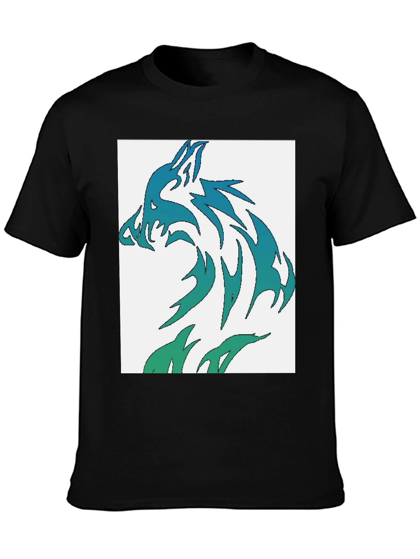 Wolf Graphic Tee - Cool Tribal Design