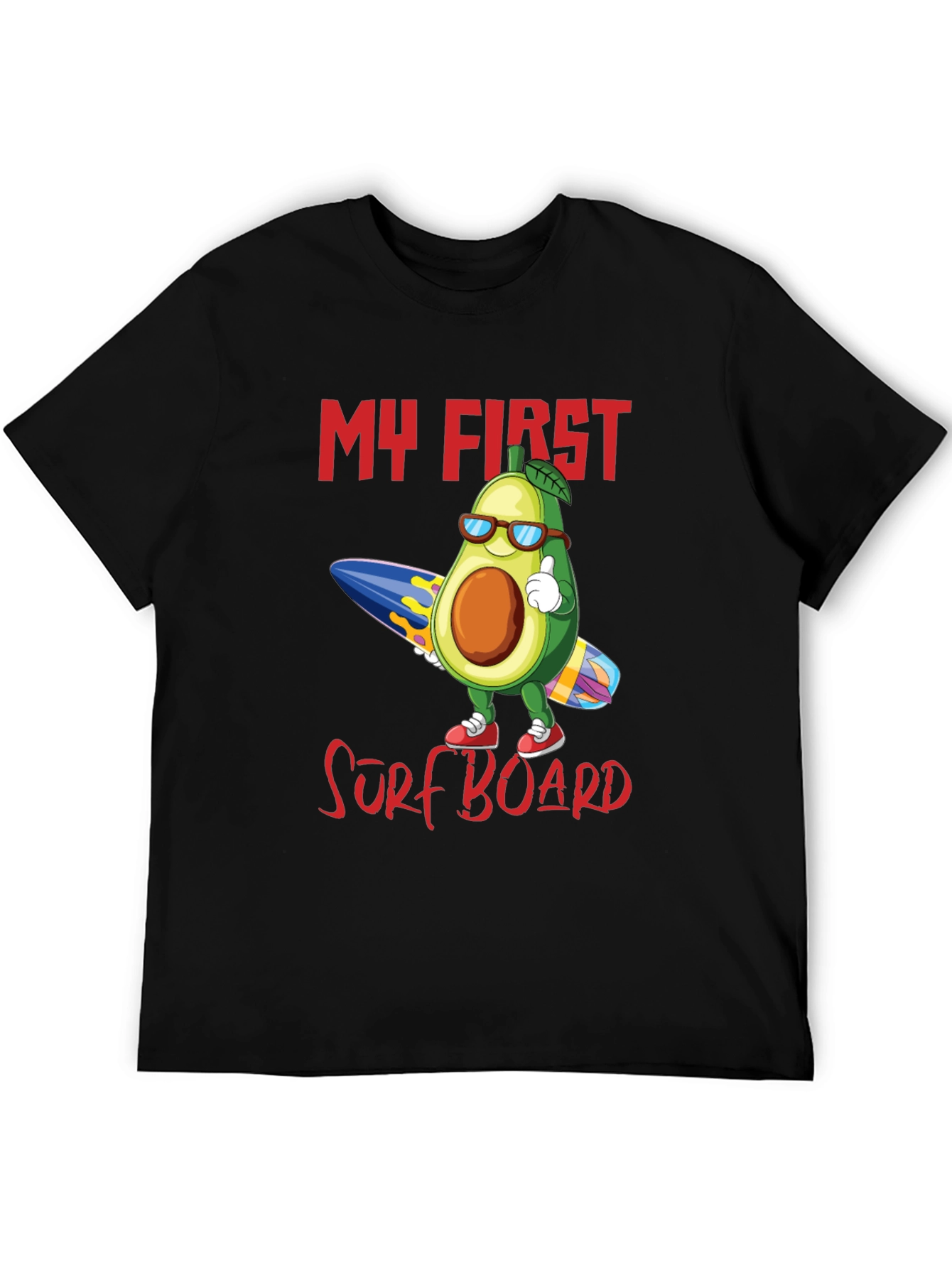 My First Surfboard Avocado Graphic Tee