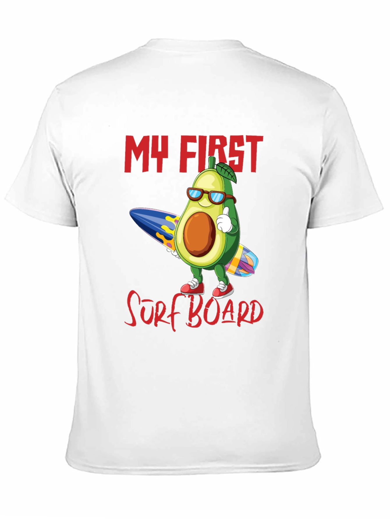 My First Surfboard Avocado Graphic Tee