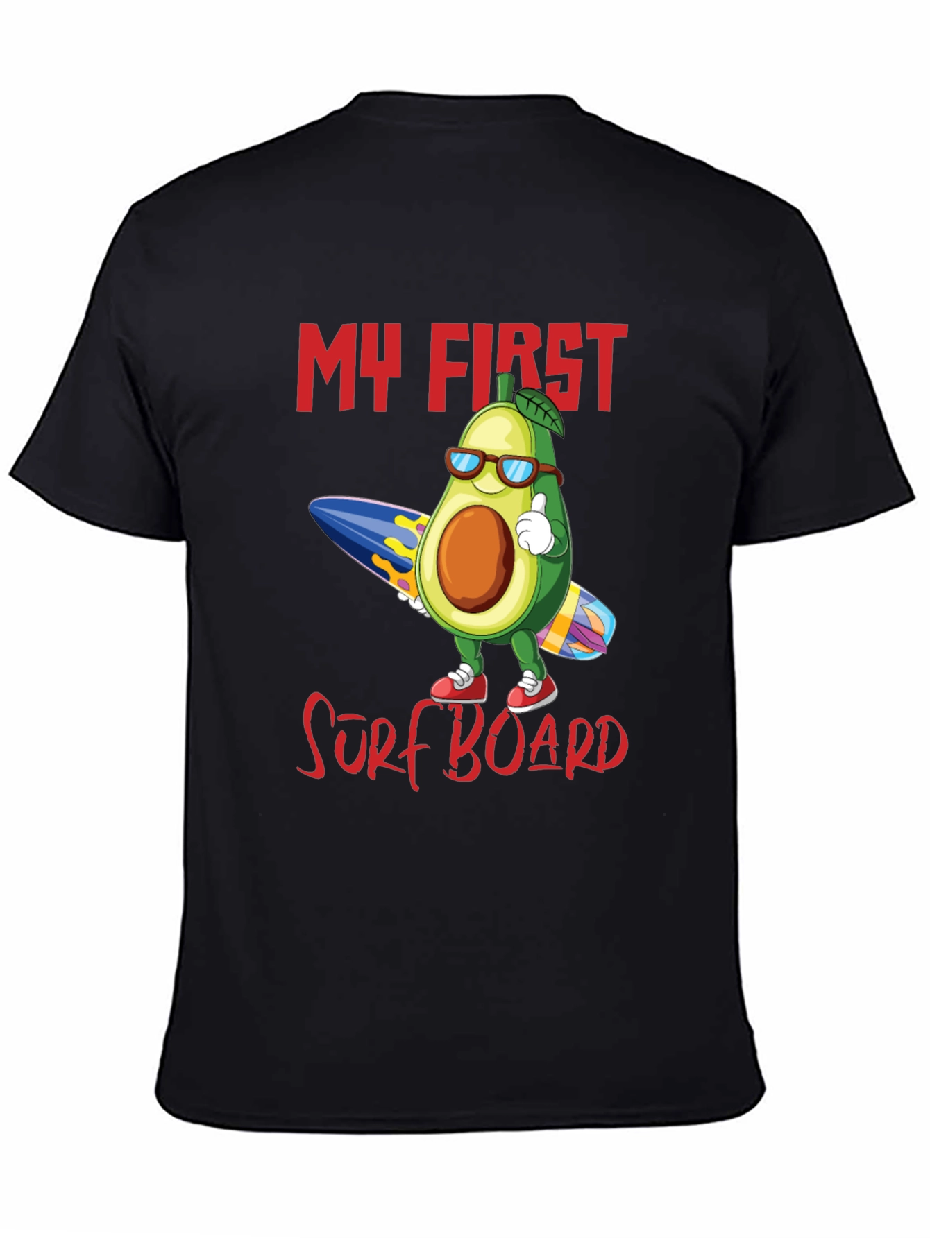 My First Surfboard Avocado Graphic Tee