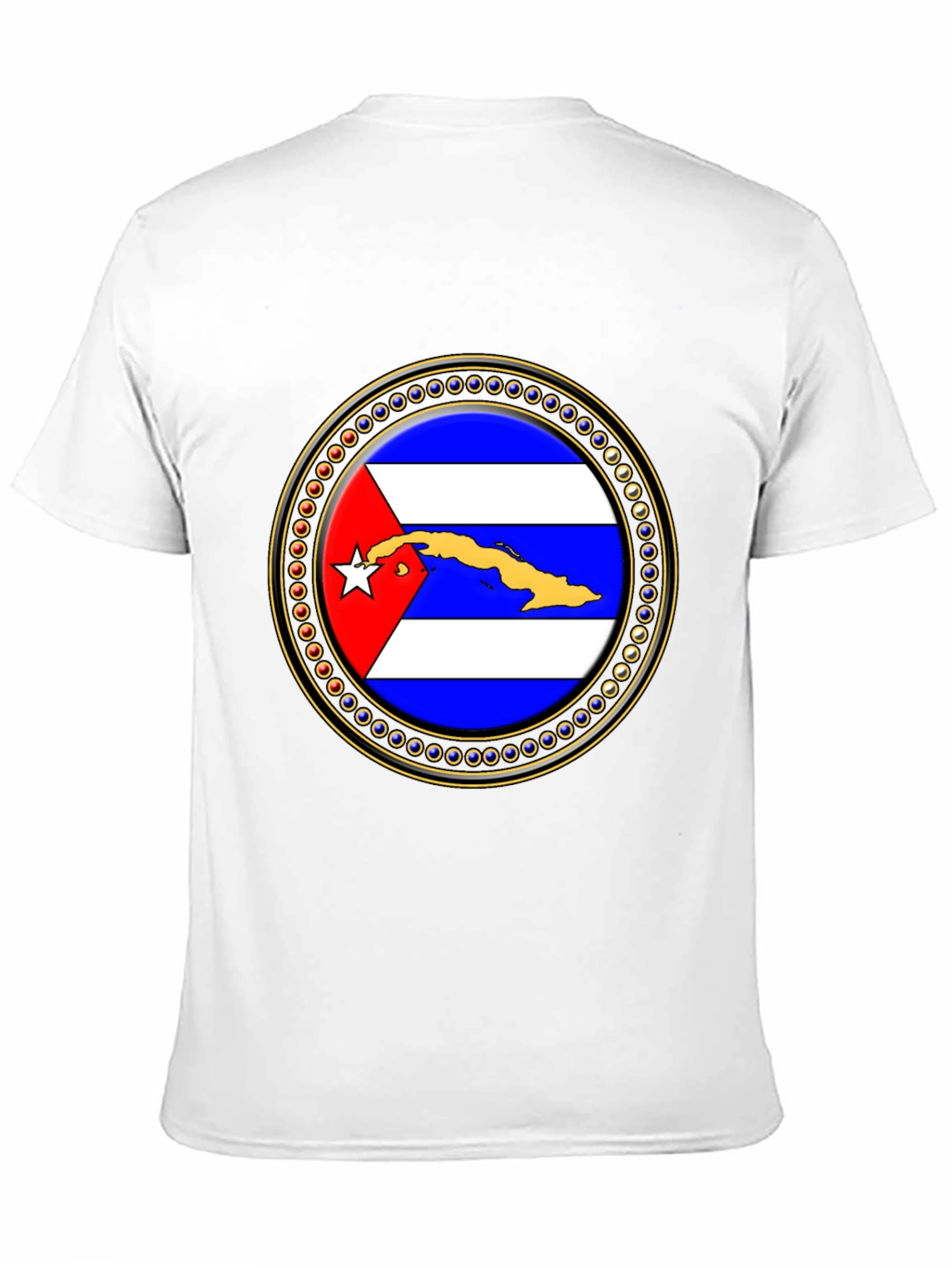 Cuba Flag Emblem Graphic T-Shirt