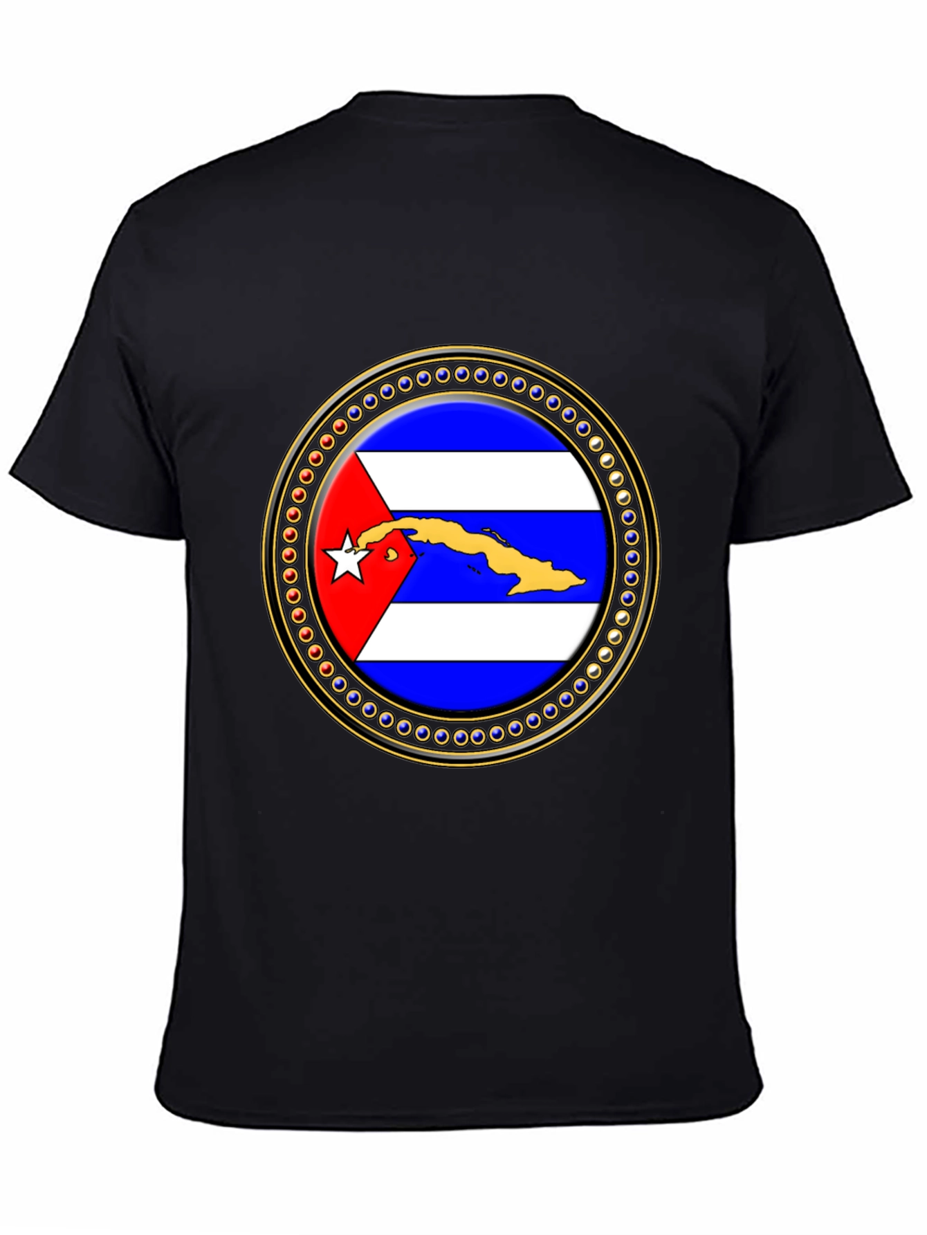 Cuba Flag Emblem Graphic T-Shirt