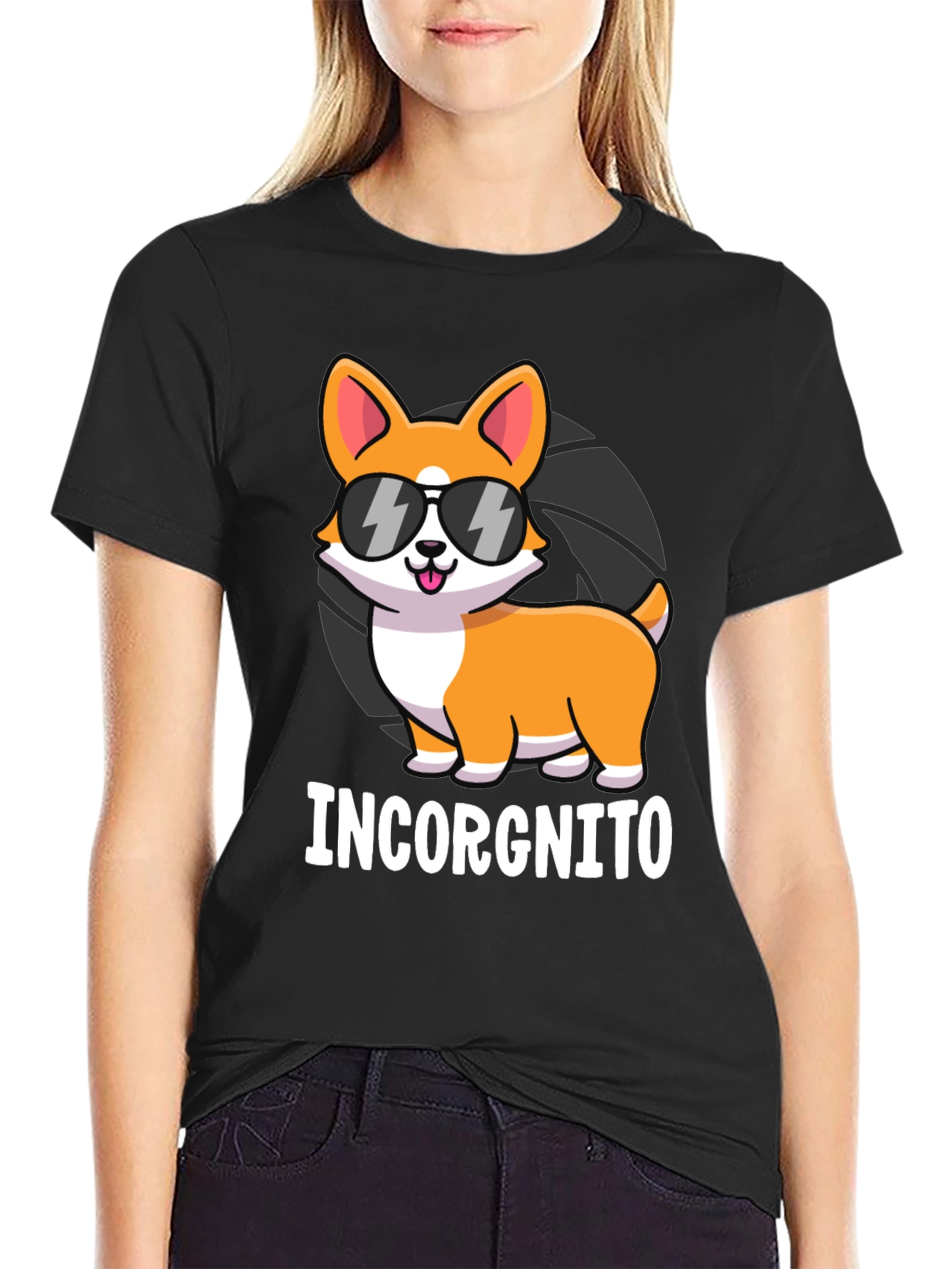 Incorgnito Corgi Graphic T-Shirt