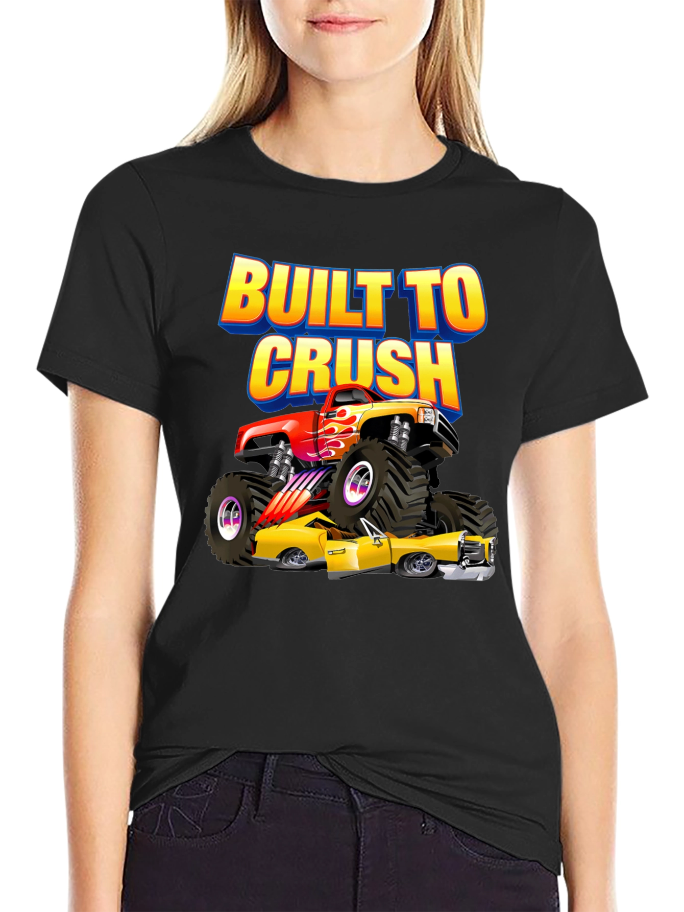 Built to Crush Monster Truck T-Shirt