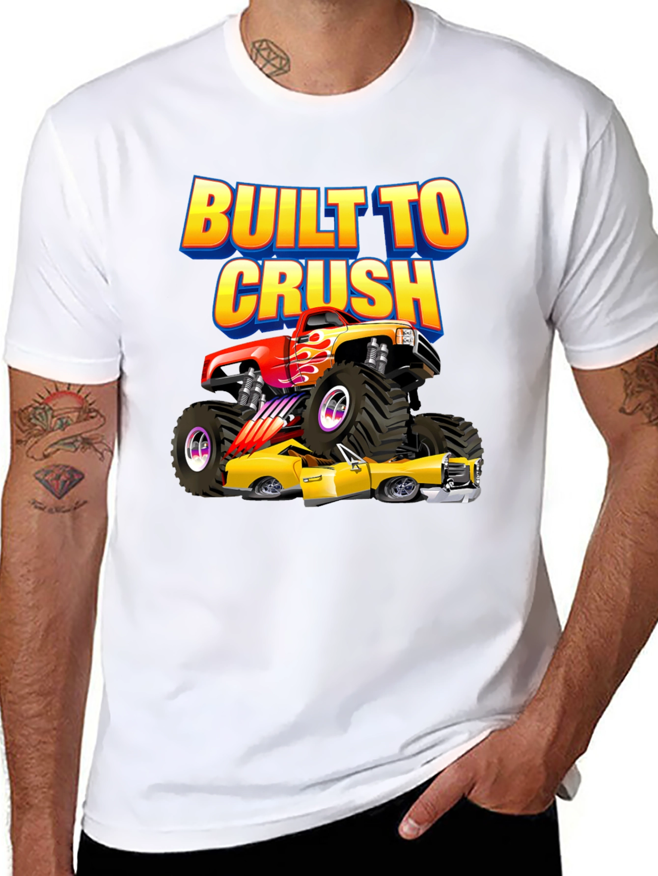 Built to Crush Monster Truck T-Shirt