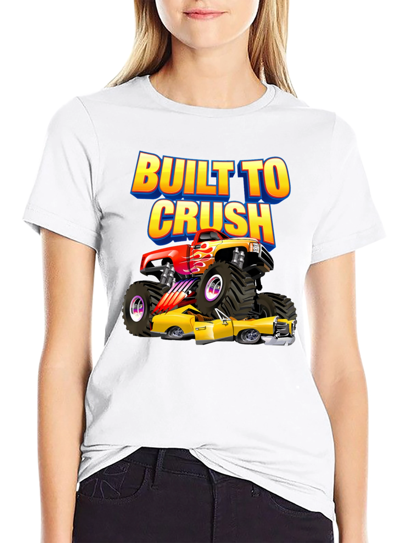 Built to Crush Monster Truck T-Shirt