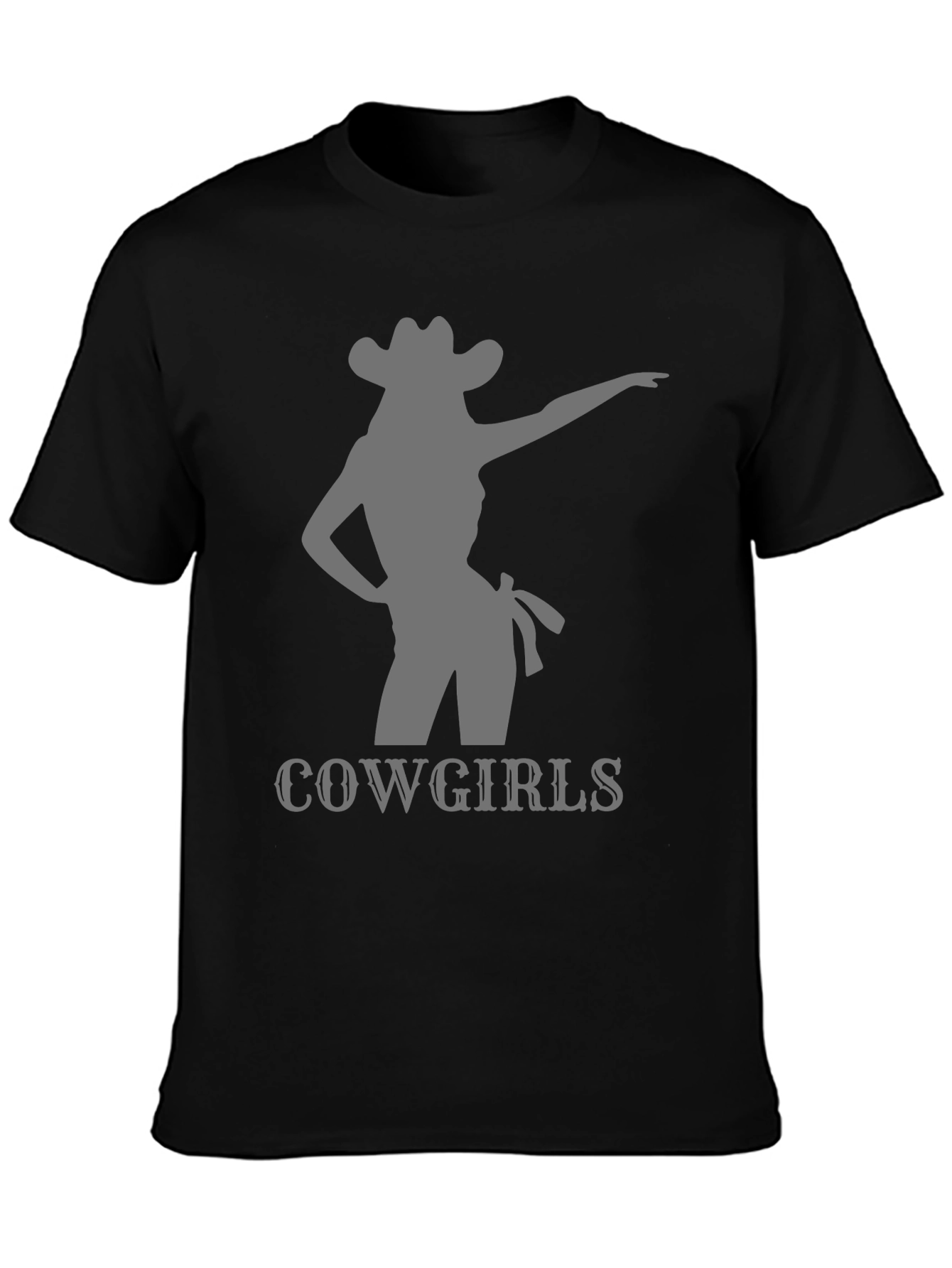 Cowgirls Graphic Tee - Western Style Black T-Shirt