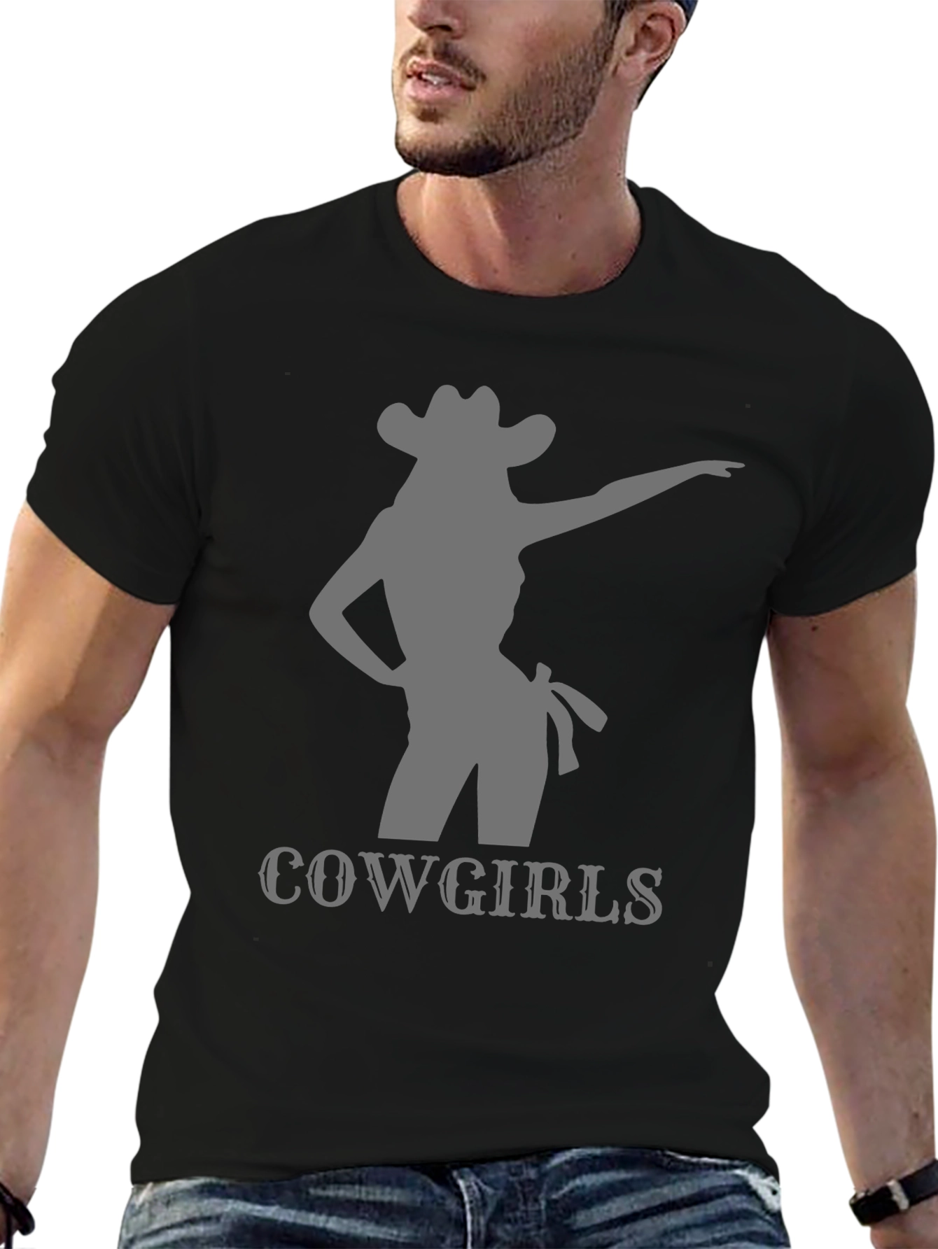 Cowgirls Graphic Tee - Western Style Black T-Shirt