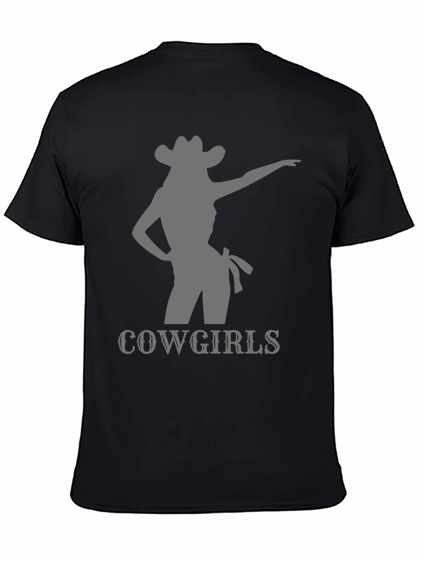 Cowgirls Graphic Tee - Western Style Black T-Shirt
