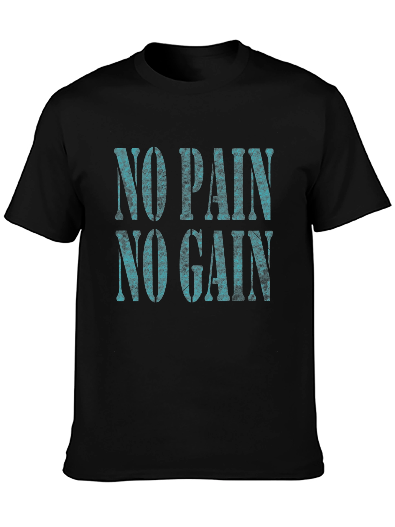 No Pain No Gain Black Graphic Tee