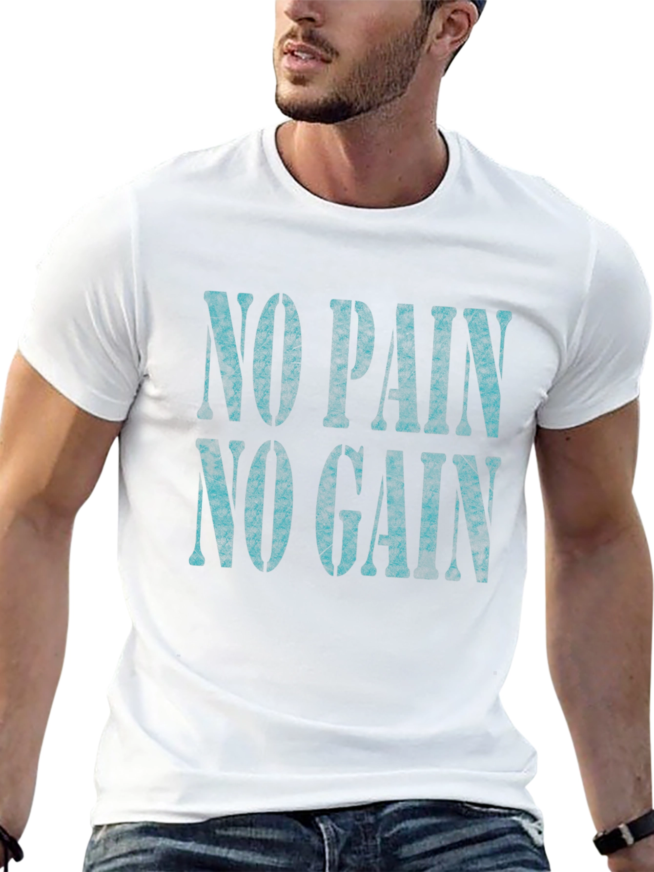 No Pain No Gain Black Graphic Tee