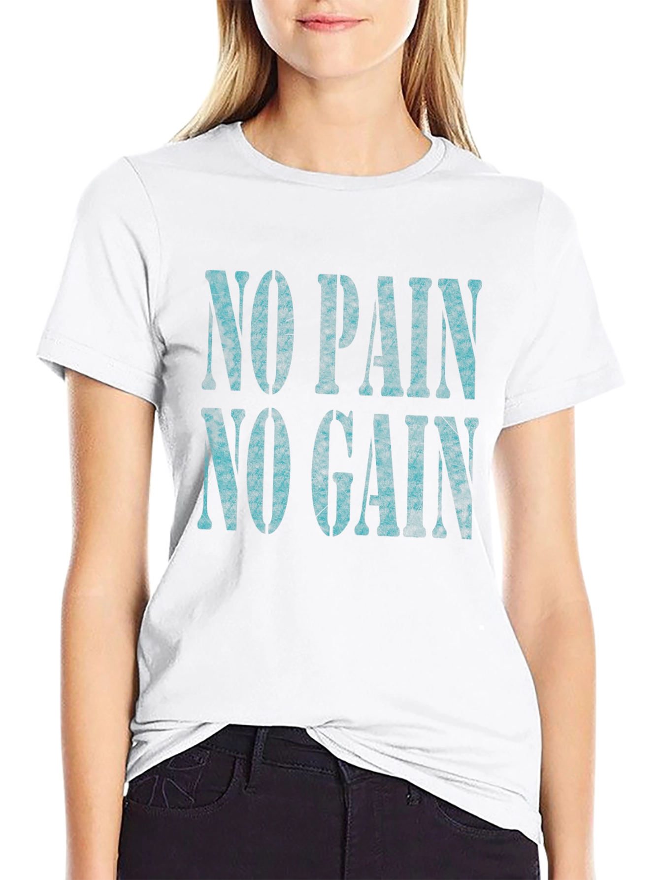 No Pain No Gain Black Graphic Tee