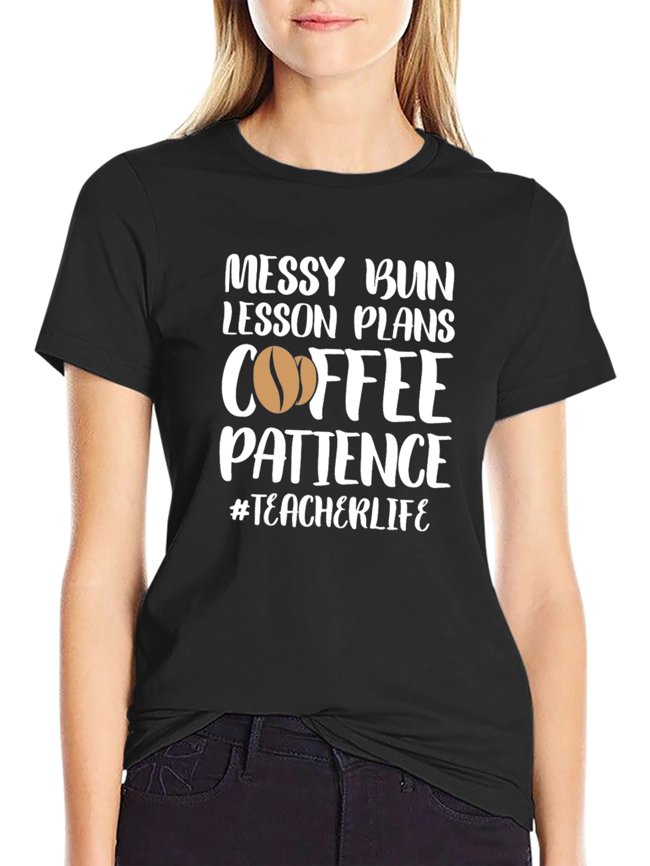 Messy Bun Teacher Life T-Shirt