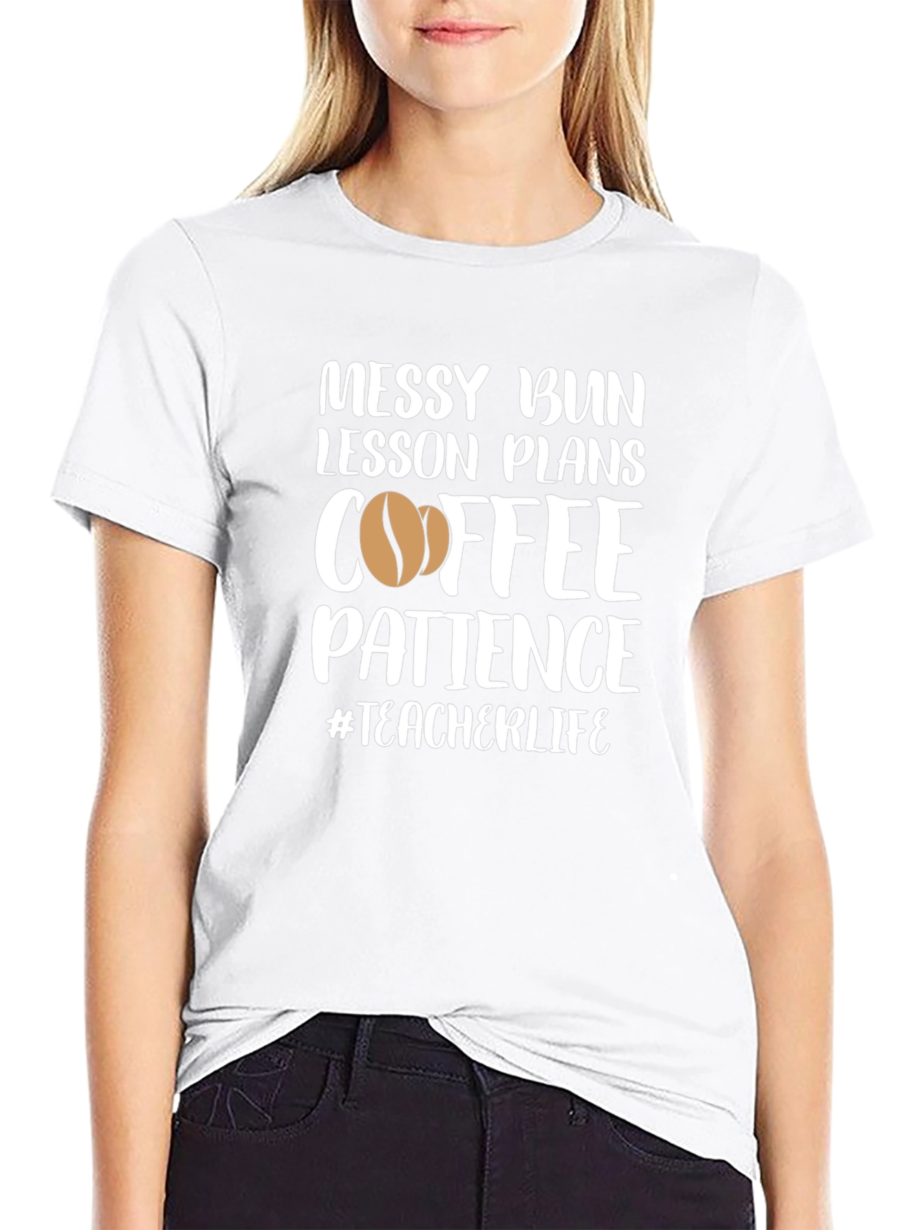 Messy Bun Teacher Life T-Shirt