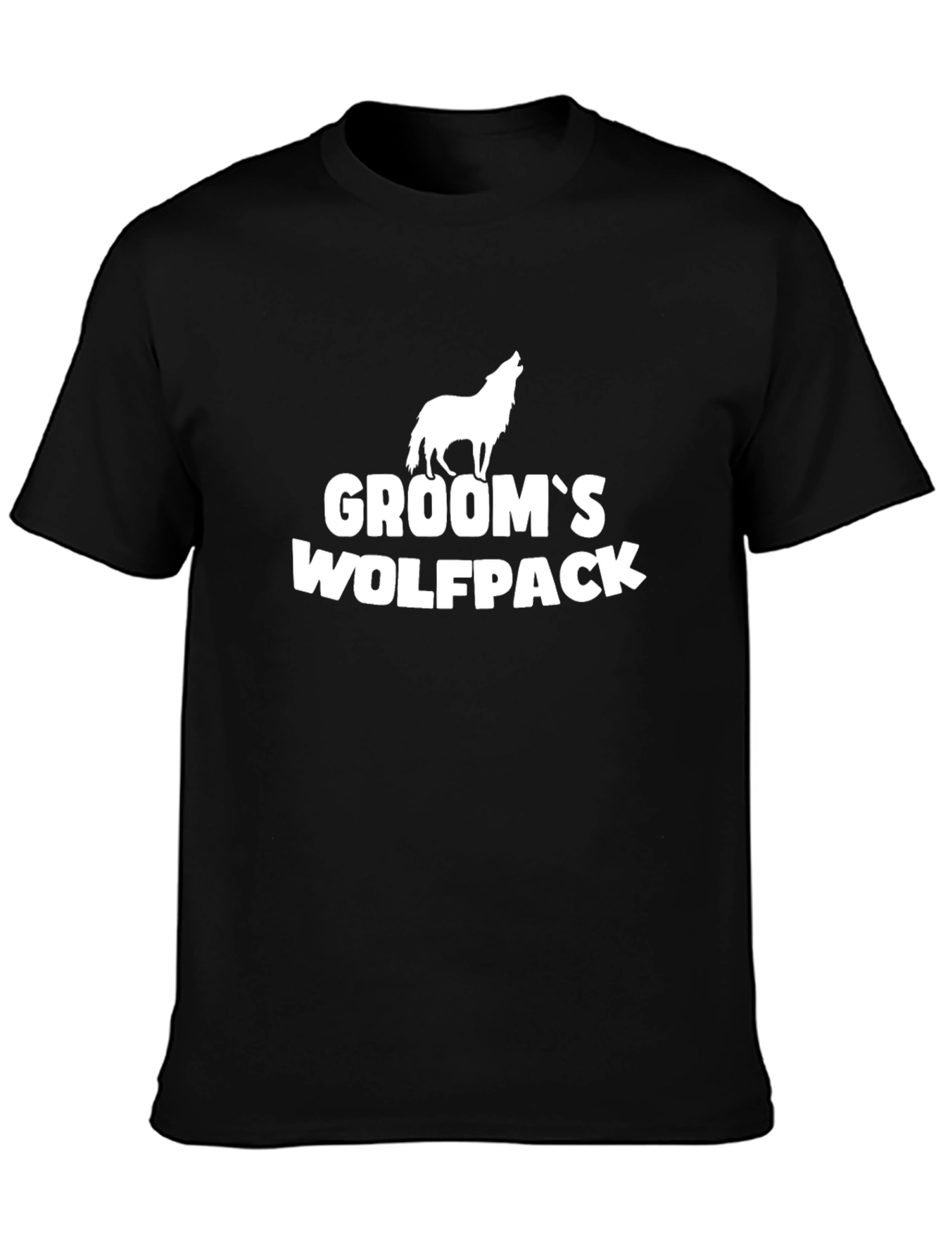 Grooms Wolfpack Black T-Shirt