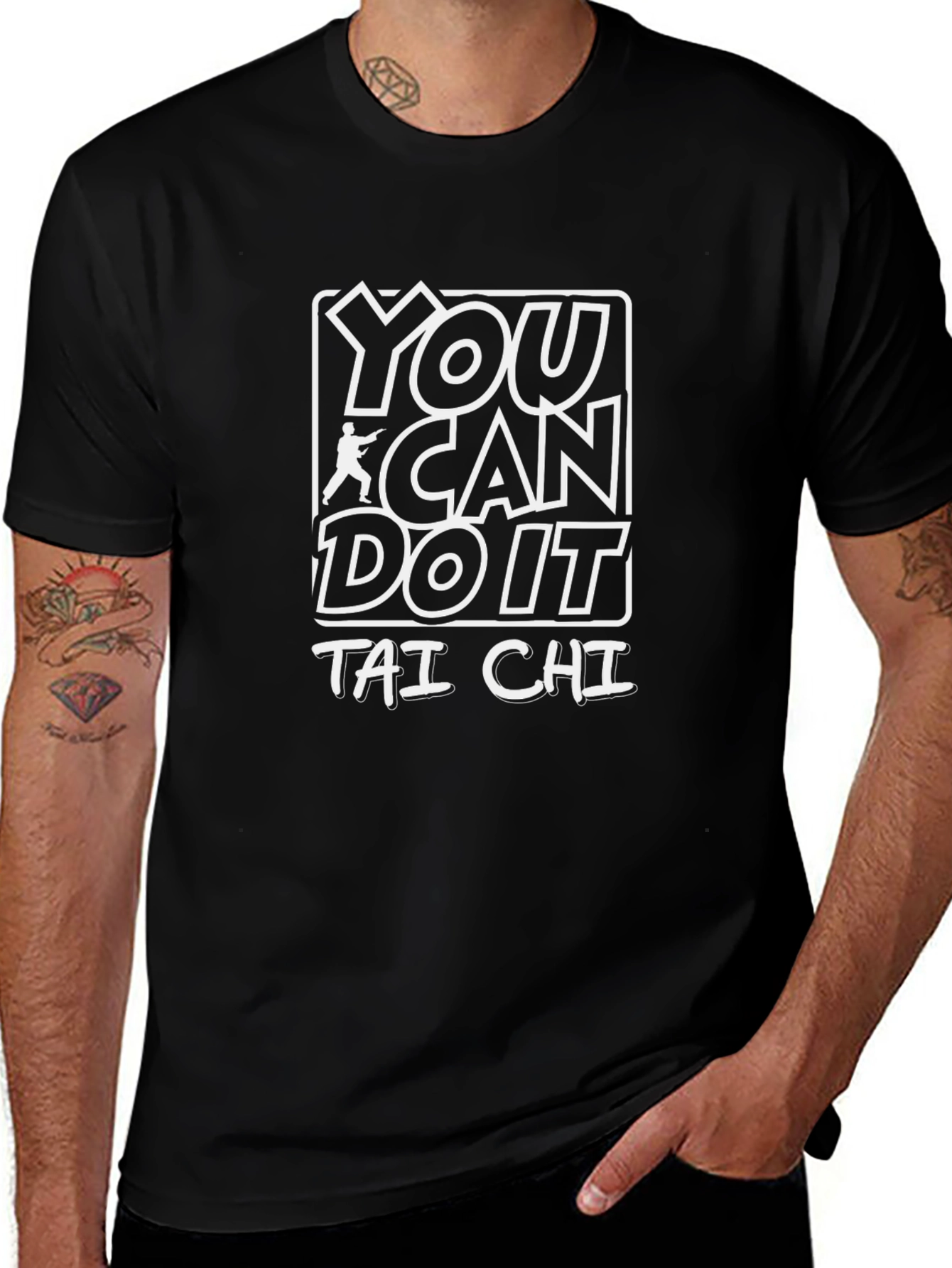 Tai Chi Graphic Tee - You Can Do It!