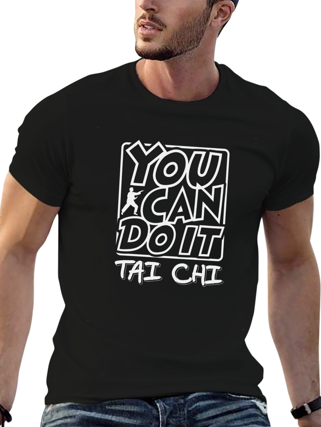 Tai Chi Graphic Tee - You Can Do It!