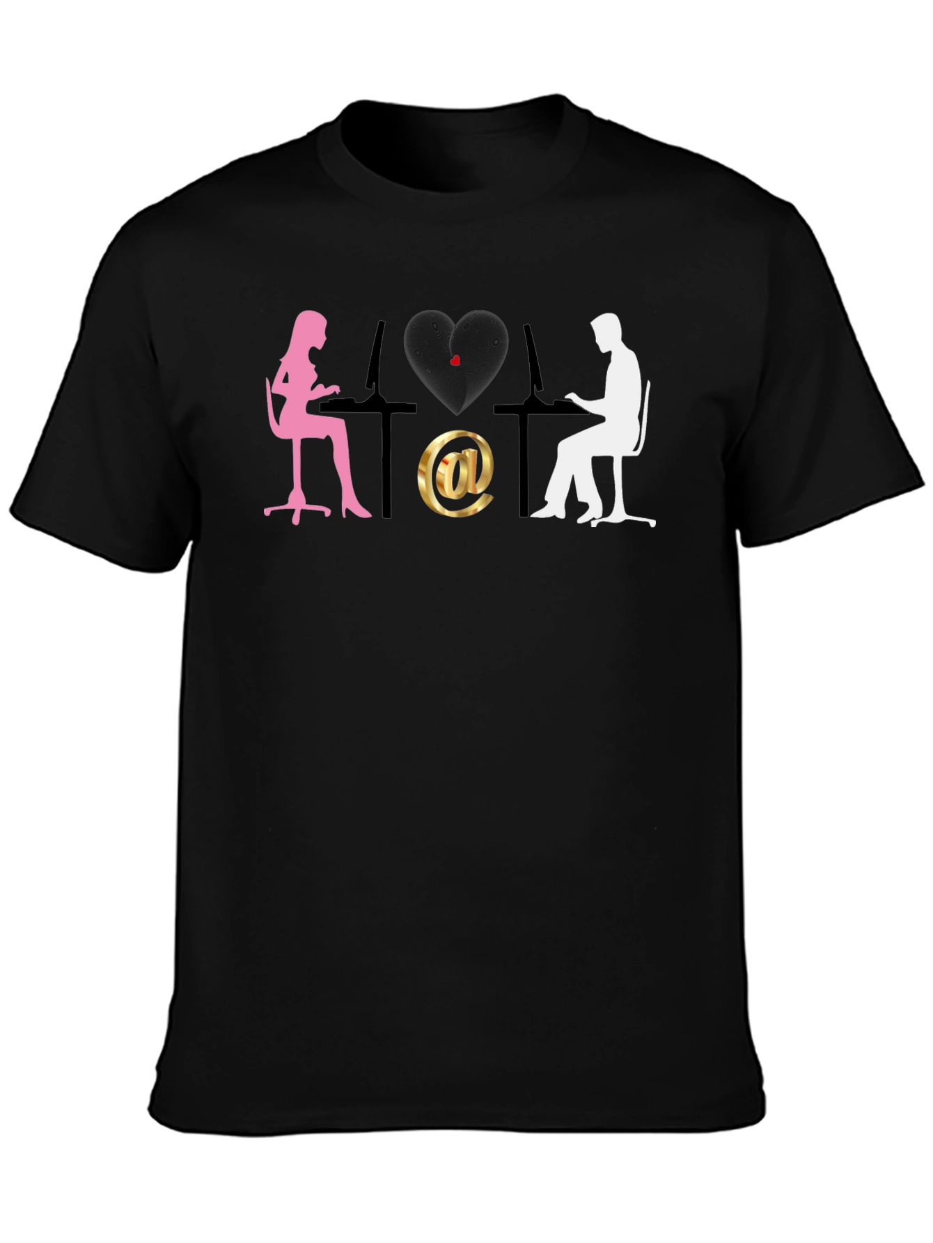 Online Dating Graphic Tee - Unisex Black T-Shirt