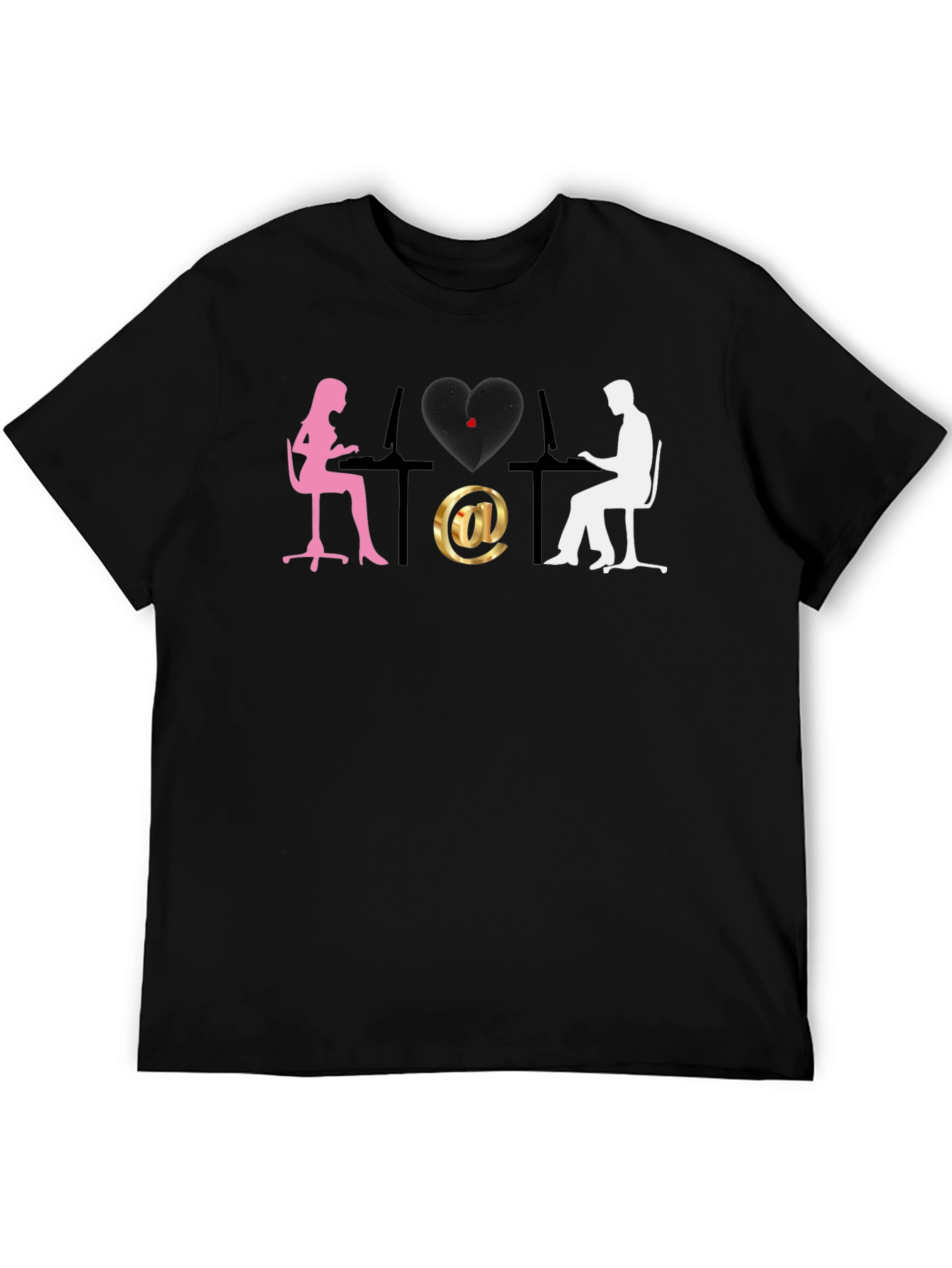 Online Dating Graphic Tee - Unisex Black T-Shirt
