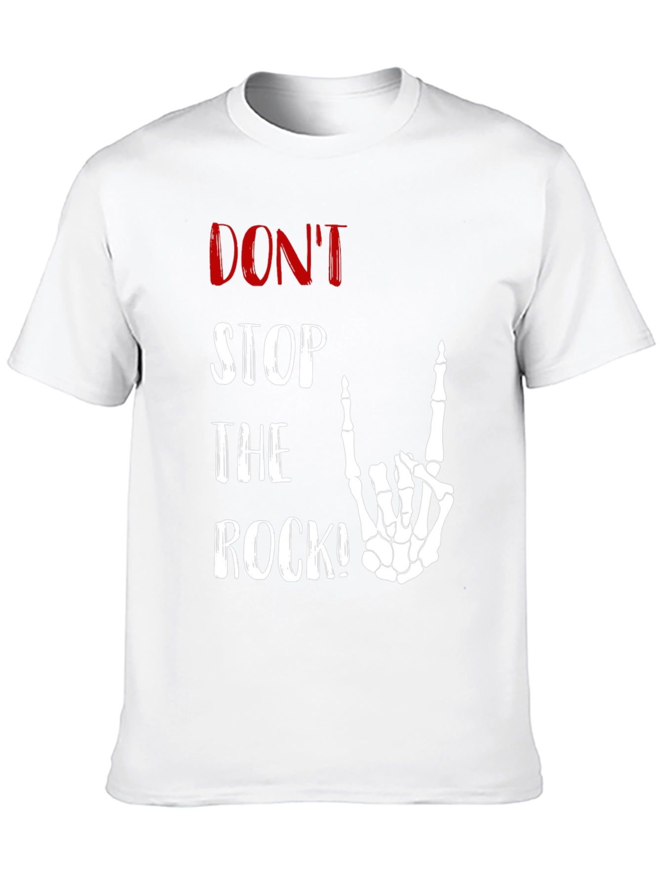 Dont Stop the Rock Skeleton Hand T-Shirt