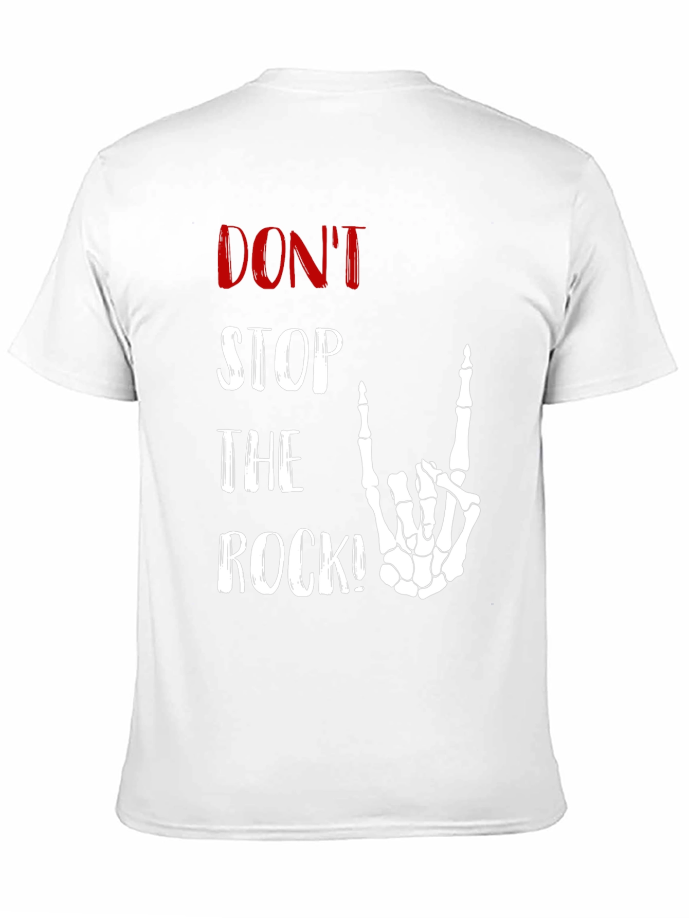 Dont Stop the Rock Skeleton Hand T-Shirt