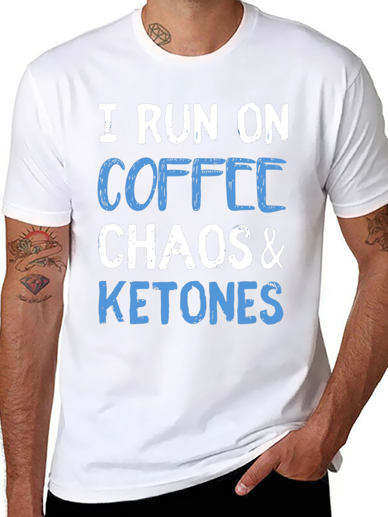 I Run On Coffee Chaos & Ketones T-Shirt