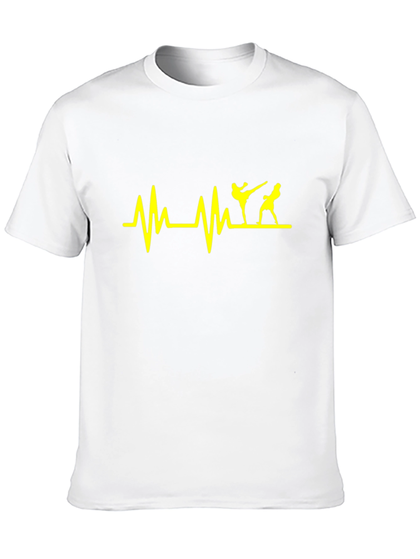 Martial Arts Heartbeat T-Shirt - Black